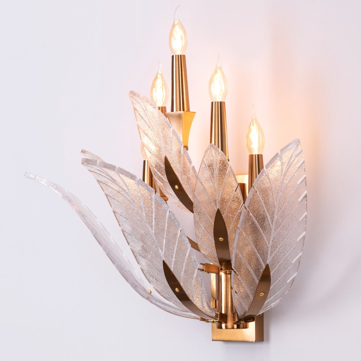 Trance (Large, Gold) Glass Wall Light
