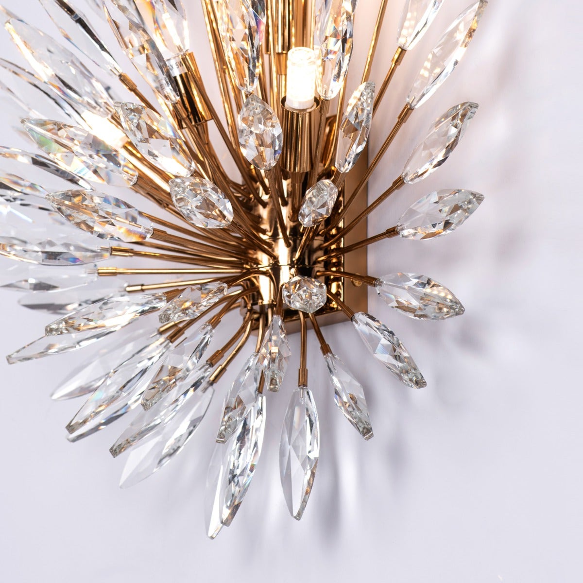 Jewel Of My Heart (Gold) Crystal Wall Light