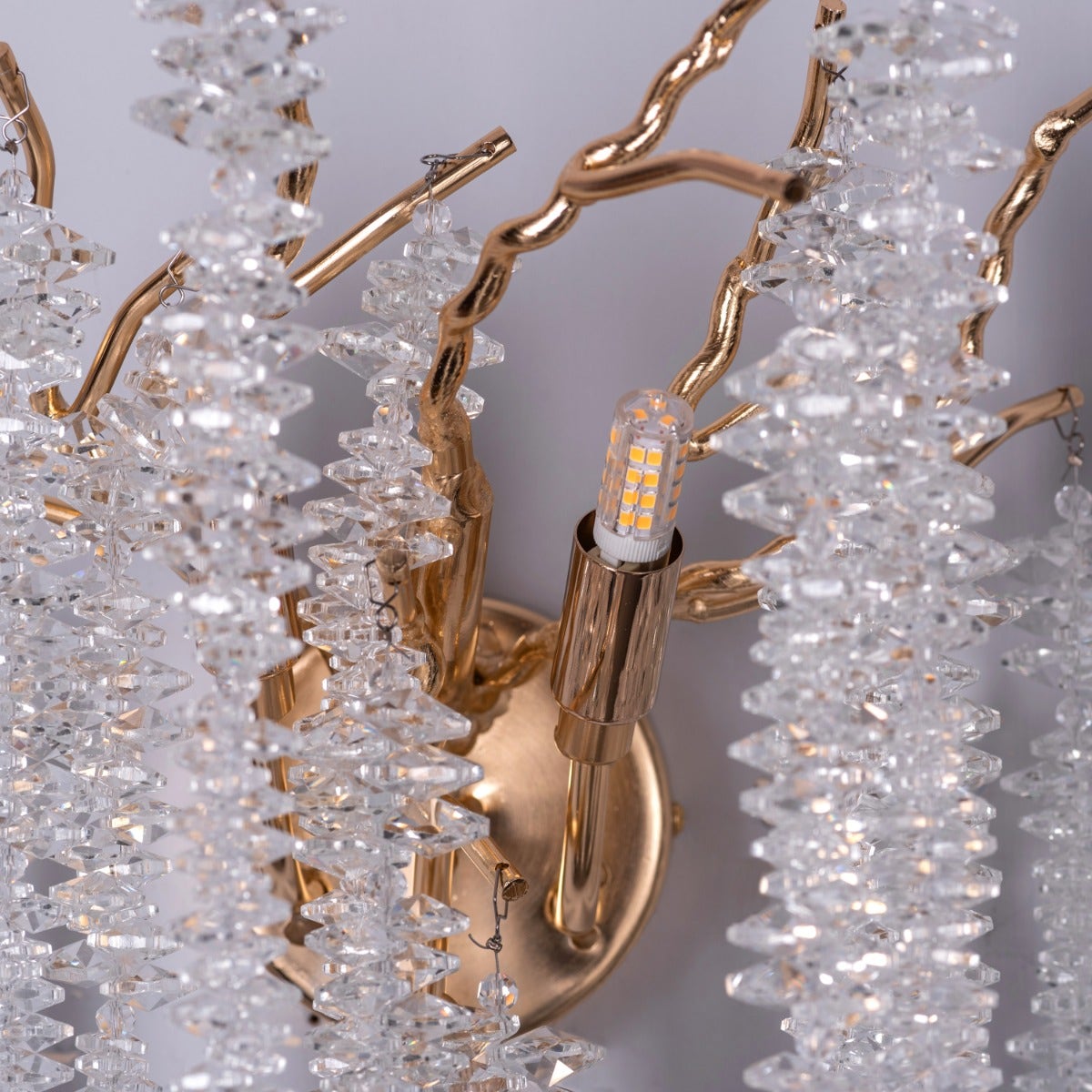 Up With The Fairies (Gold) Crystal Wall Light