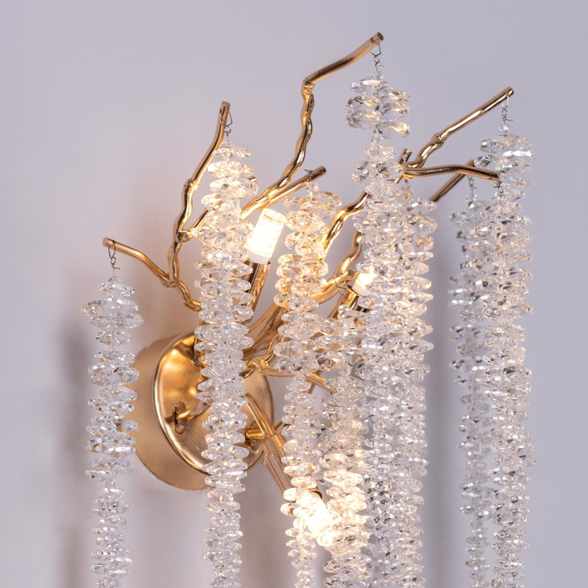 Up With The Fairies (Gold) Crystal Wall Light