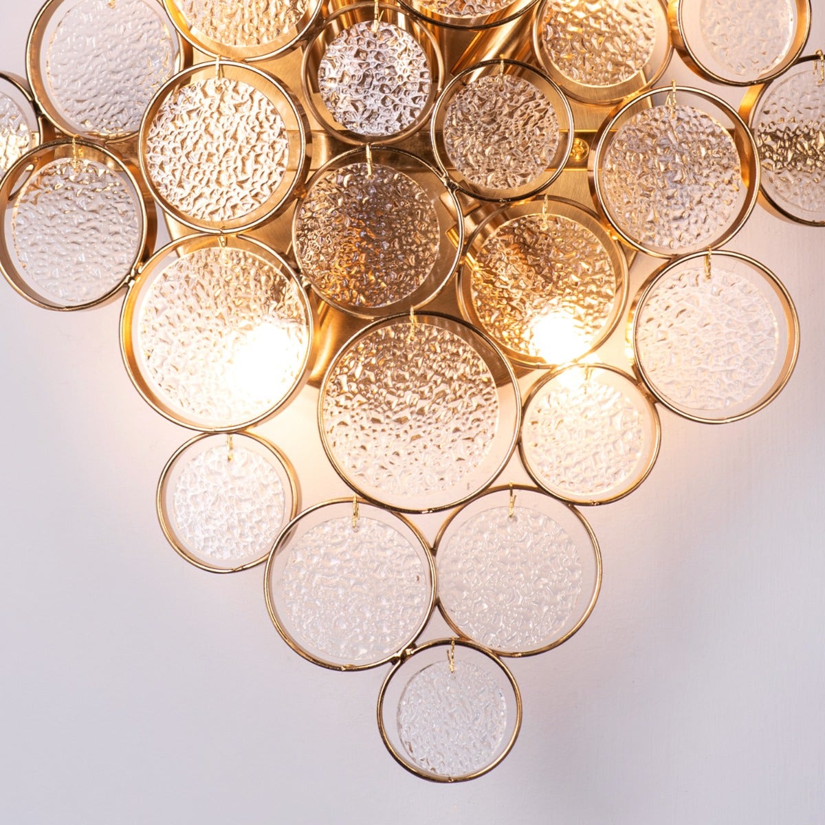 Louder Than Thunder (Gold) Crystal Wall Light