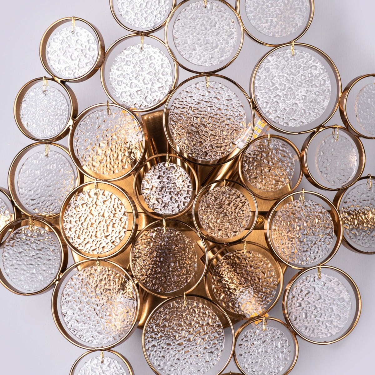 Louder Than Thunder (Gold) Crystal Wall Light