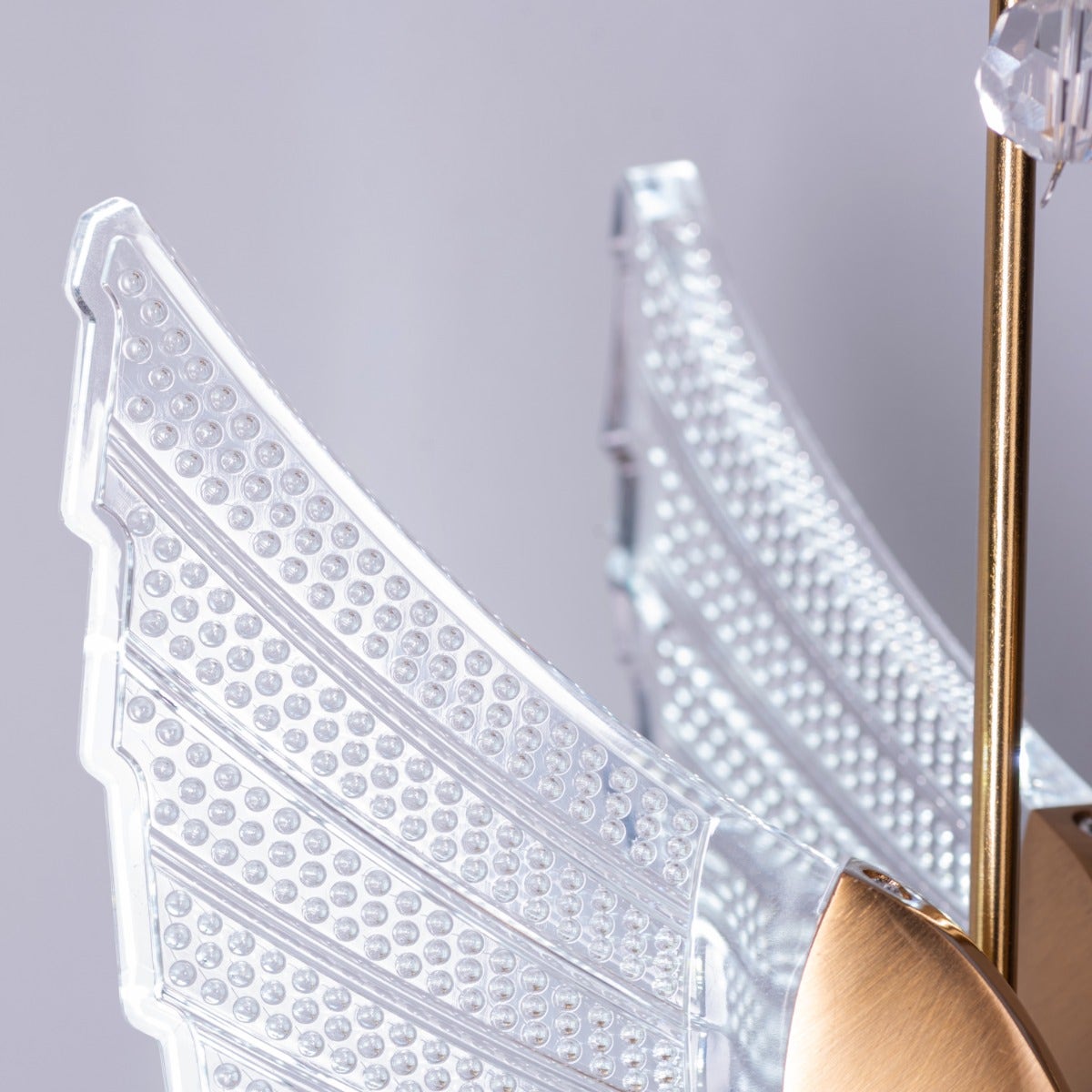 Two Birds One Throne (Gold, Dimmable LED with Remote Control) Wall Light