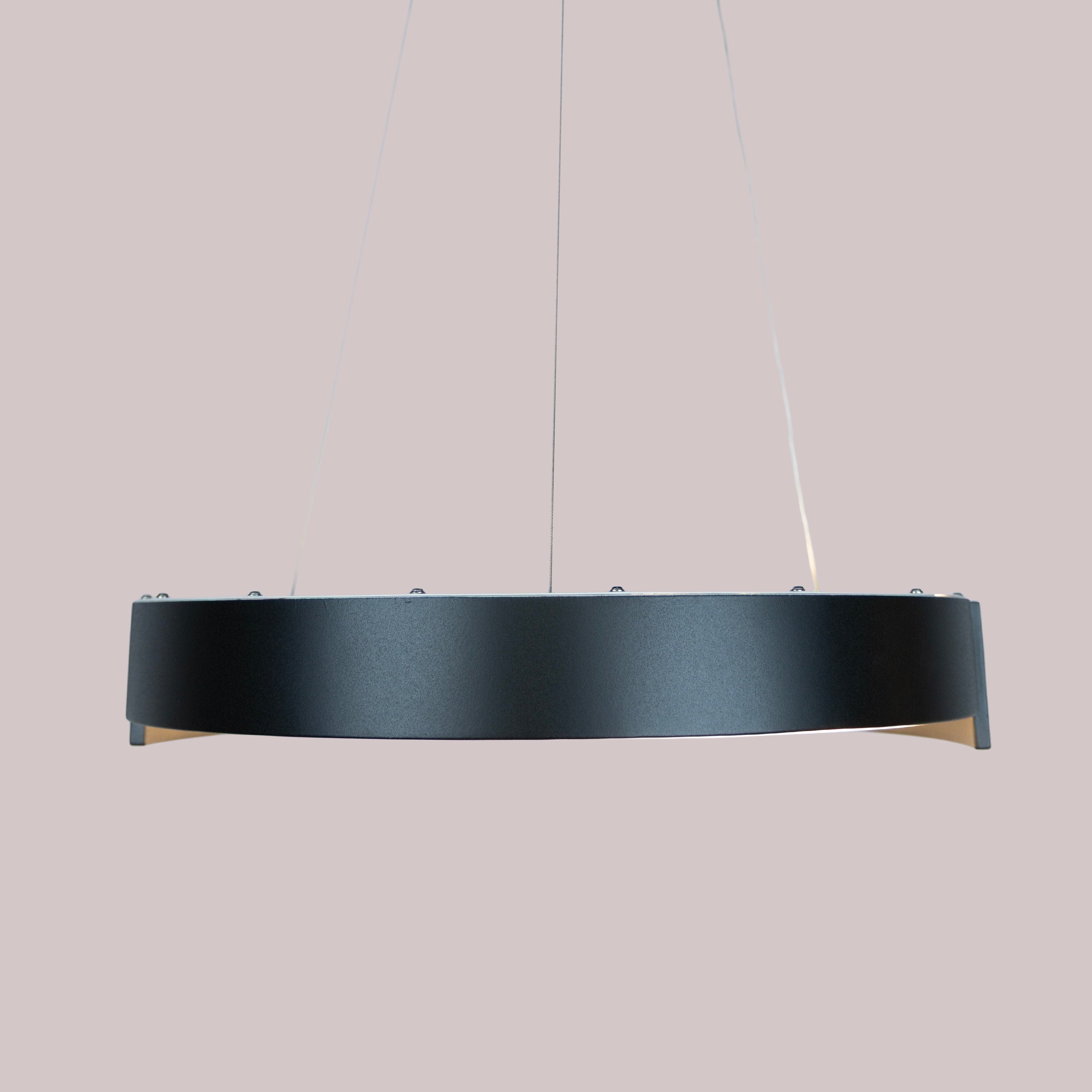 Eclipse Arc (Black) Pendant Light