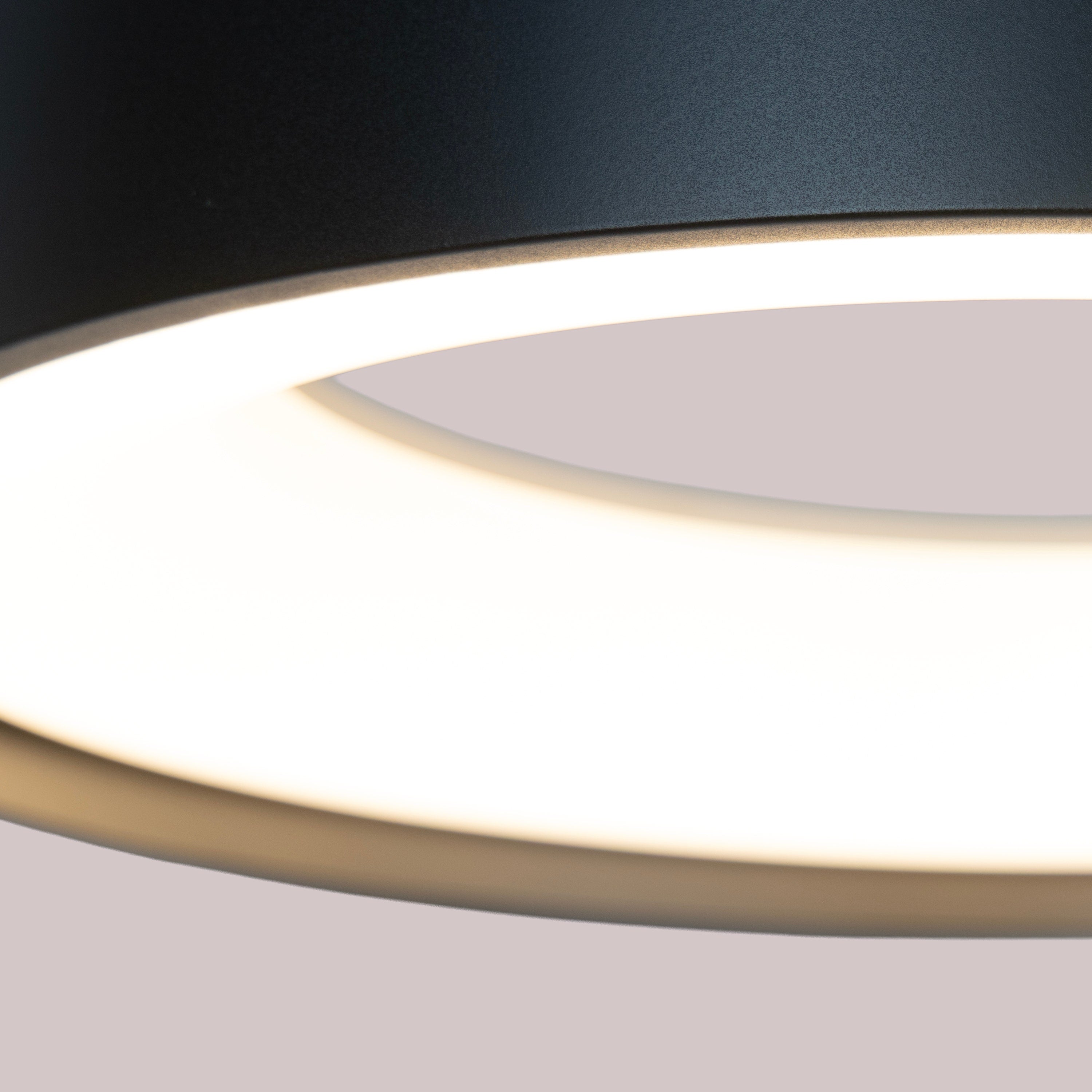 Eclipse Arc (Black) Pendant Light