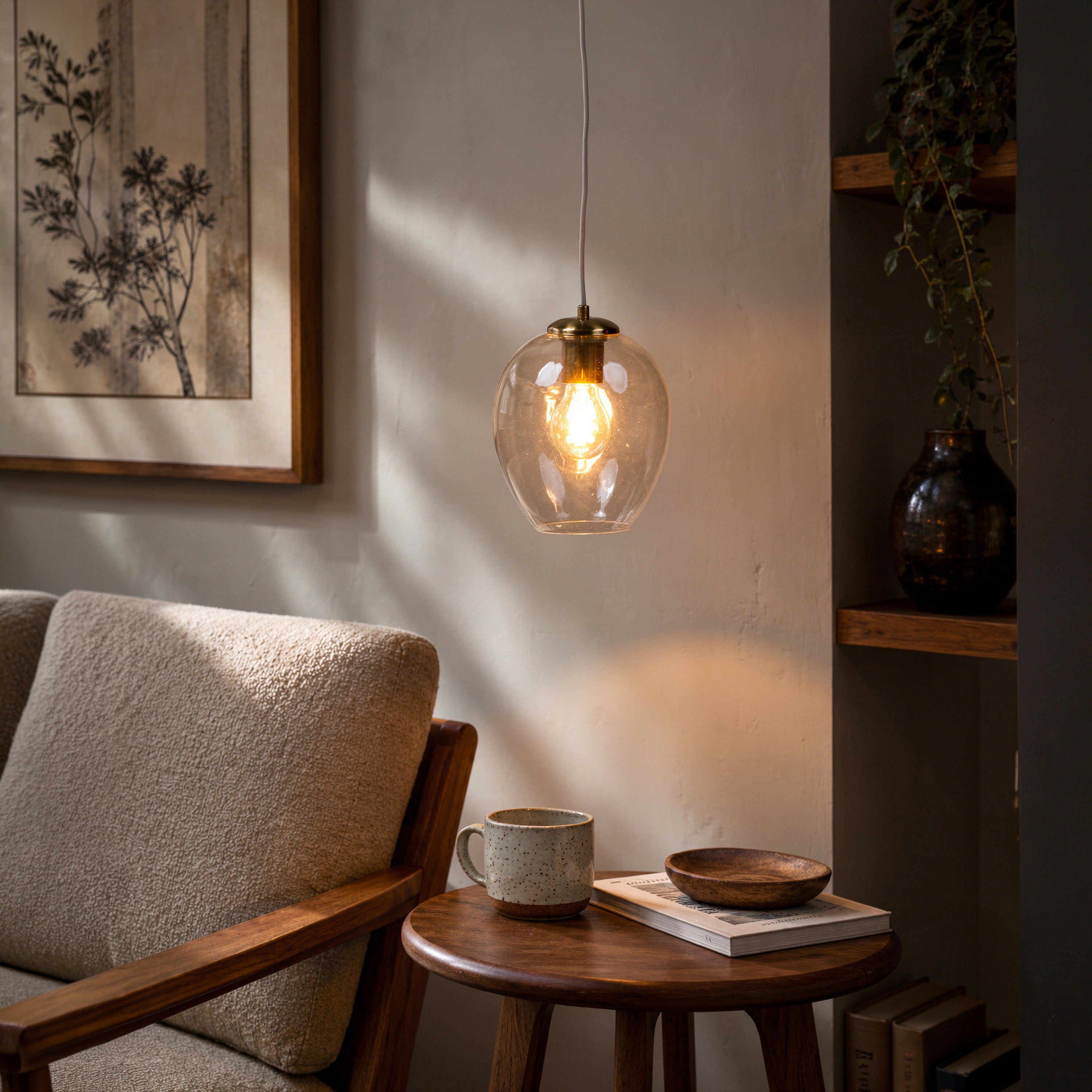 Thousand Stars Single (Clear) Glass Pendant Lamp