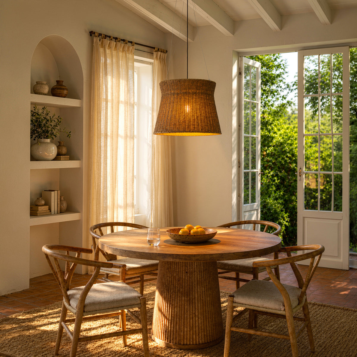 Solara Weave Rattan Pendant Light