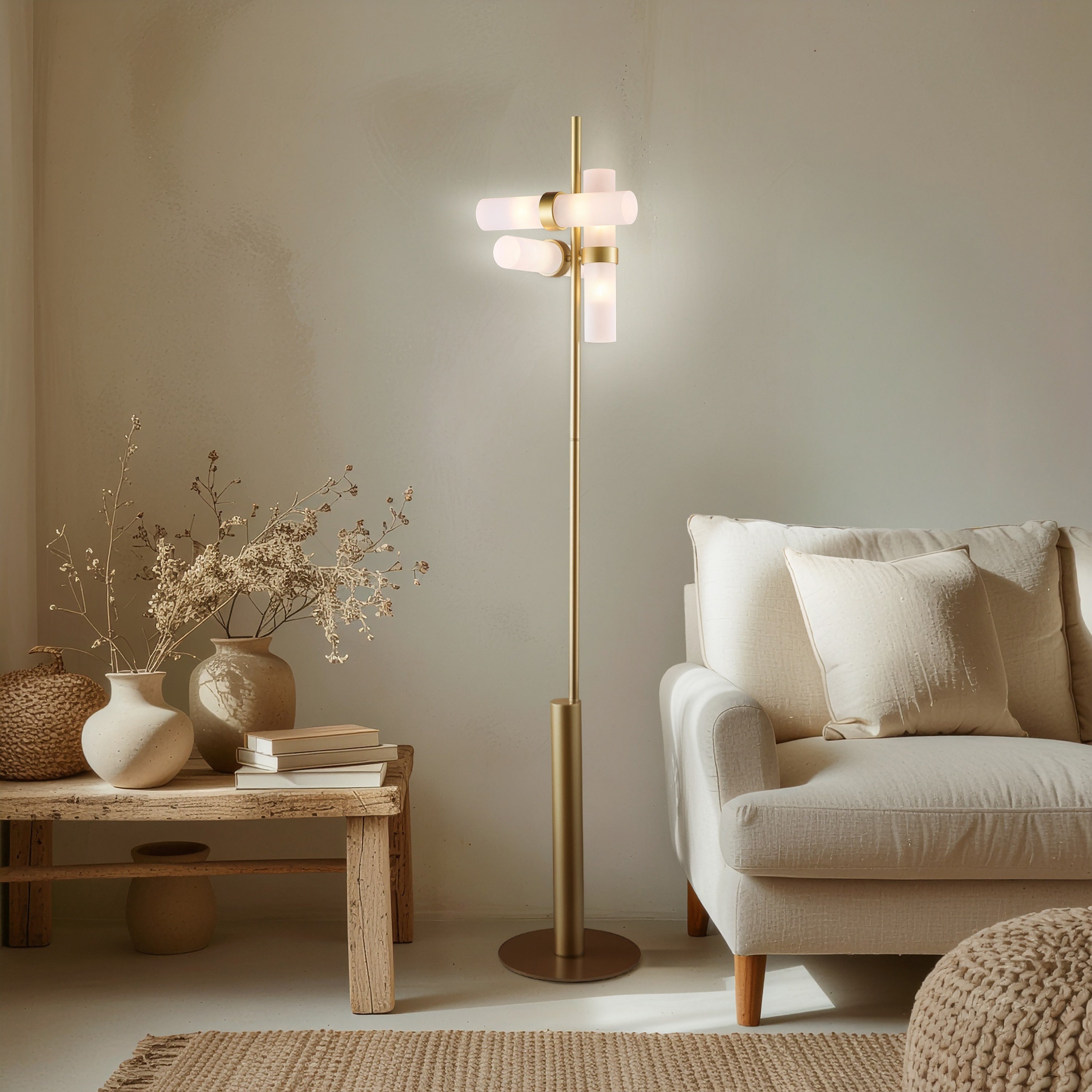 Across The Ocean (Gold ) Floor Lamp