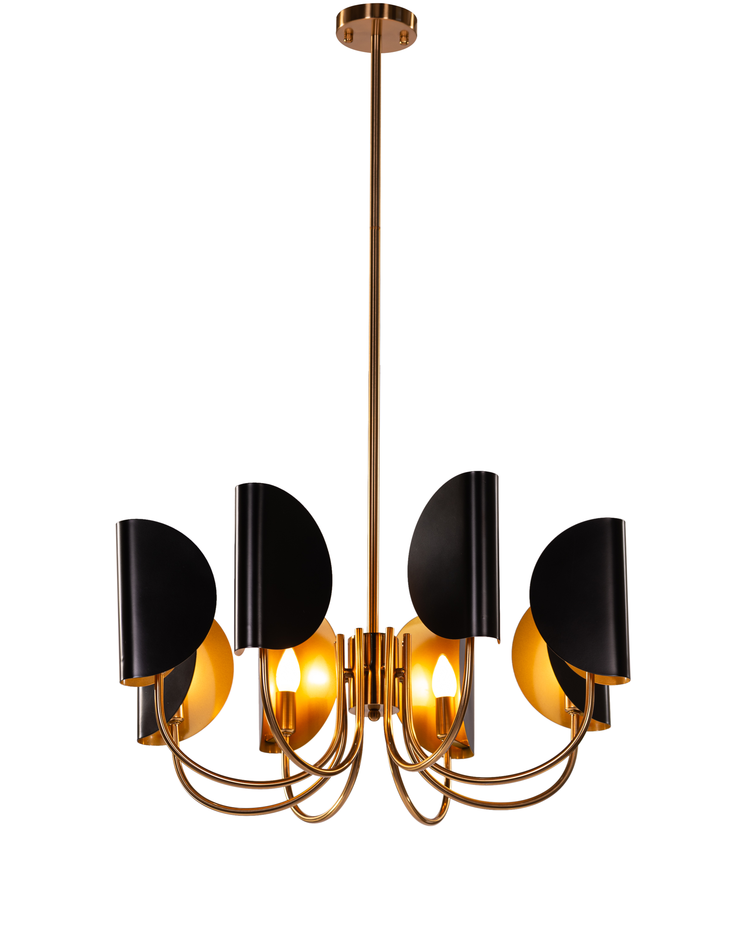 Umbra (Black, Gold) Chandelier