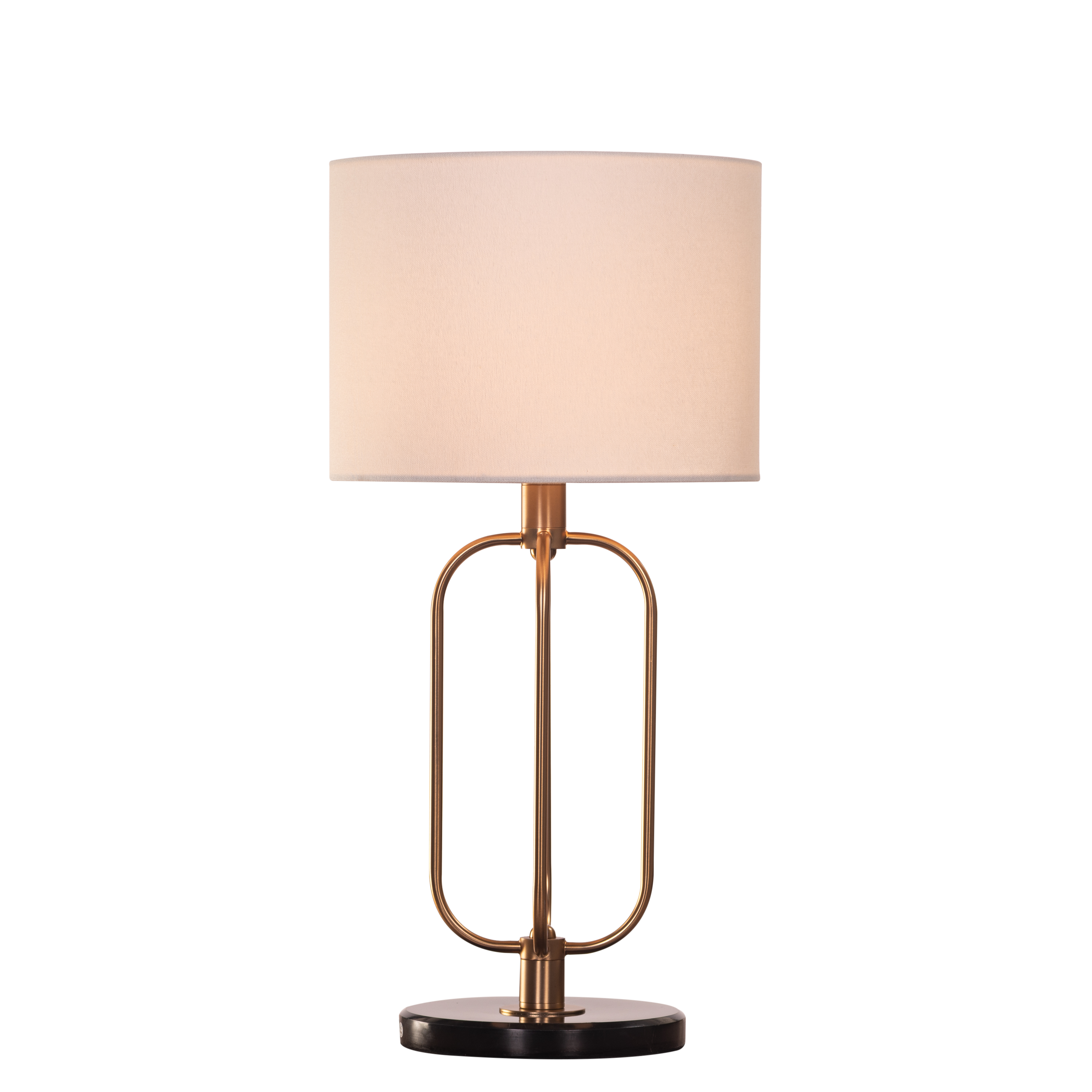 Auremont (Gold/Off-White) Marble Table Lamp
