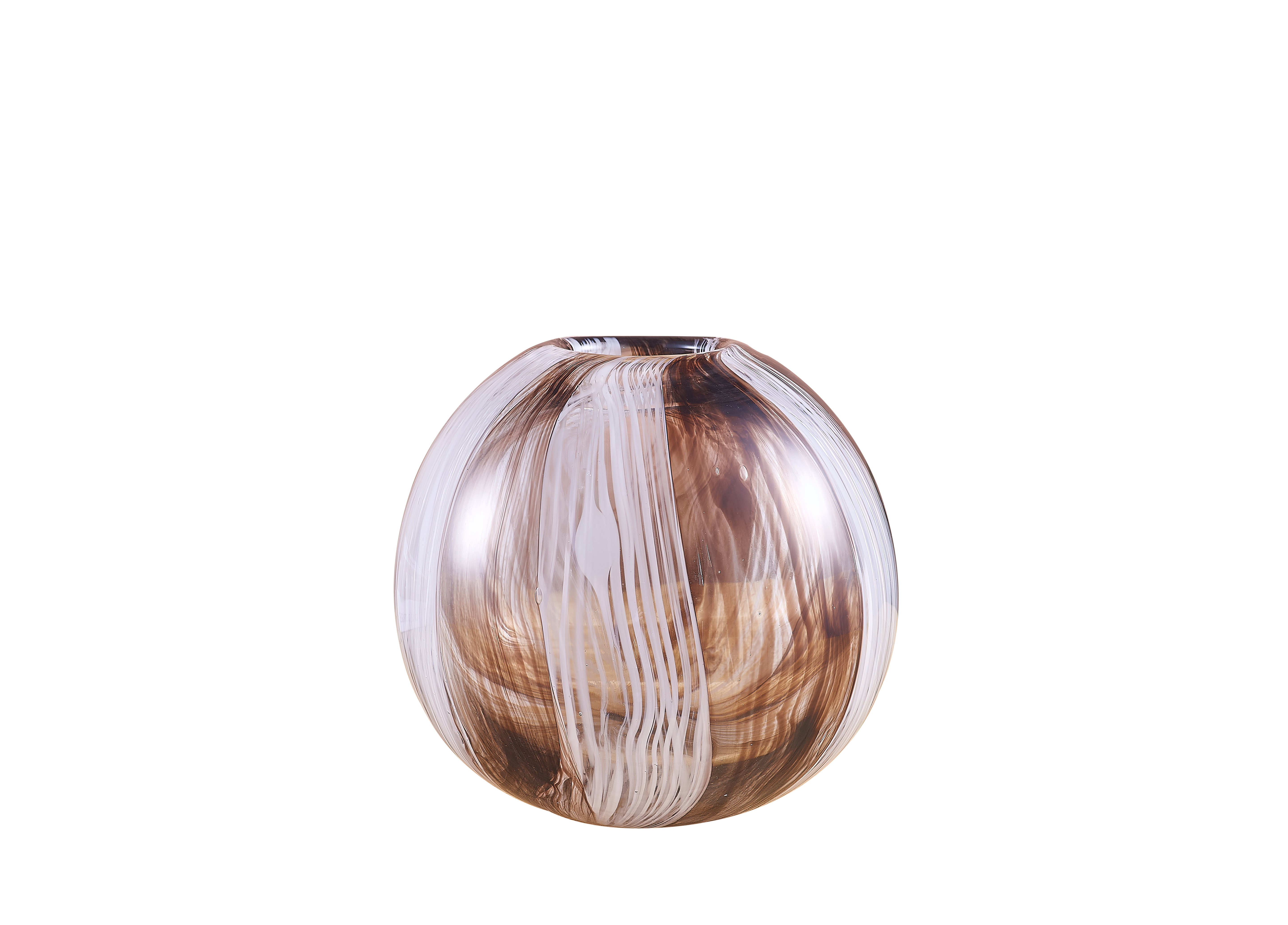 Proof is In The Pudding (Brown/White) Glass