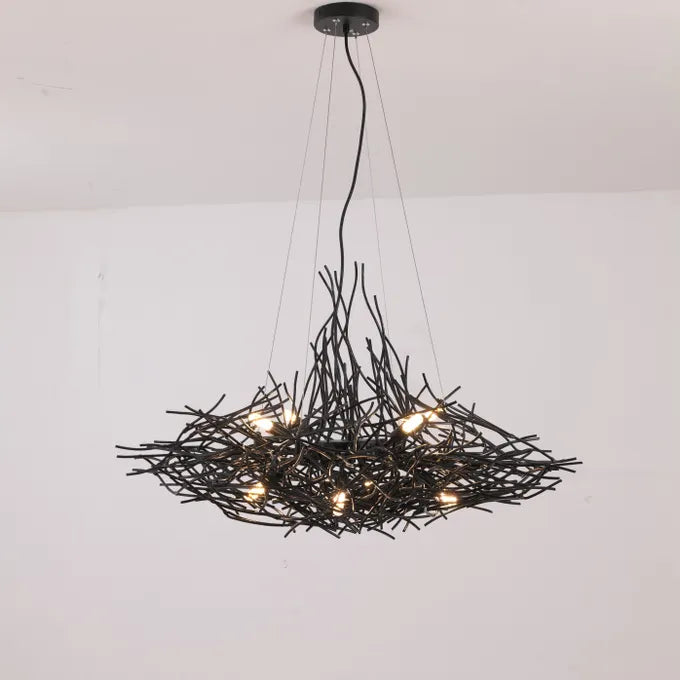 Driftwood Den (Black) Chandelier