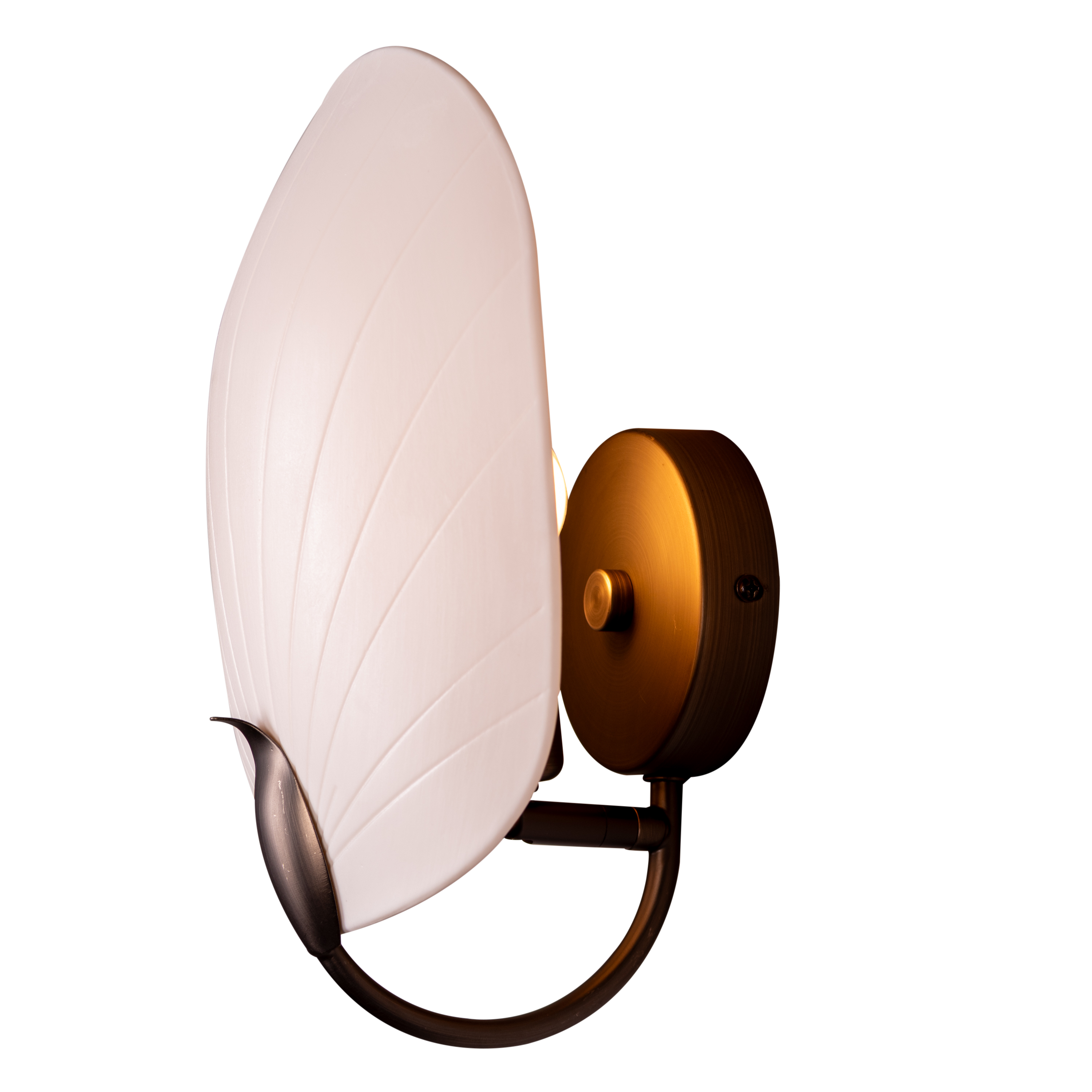 Petaline (Brown, White) Ceramic Wall Light
