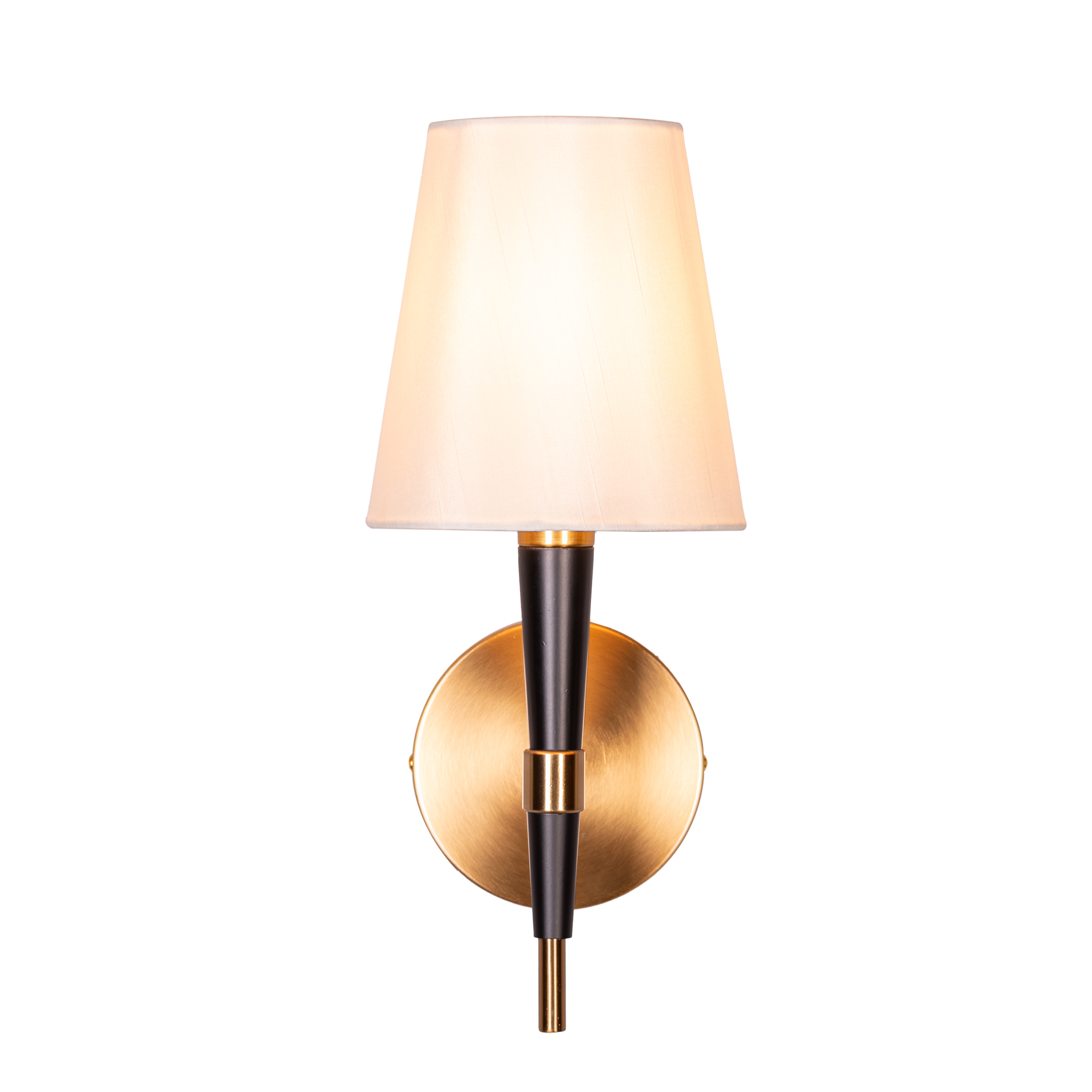 See The Unseen (Black, Gold) Fabric Wall Light