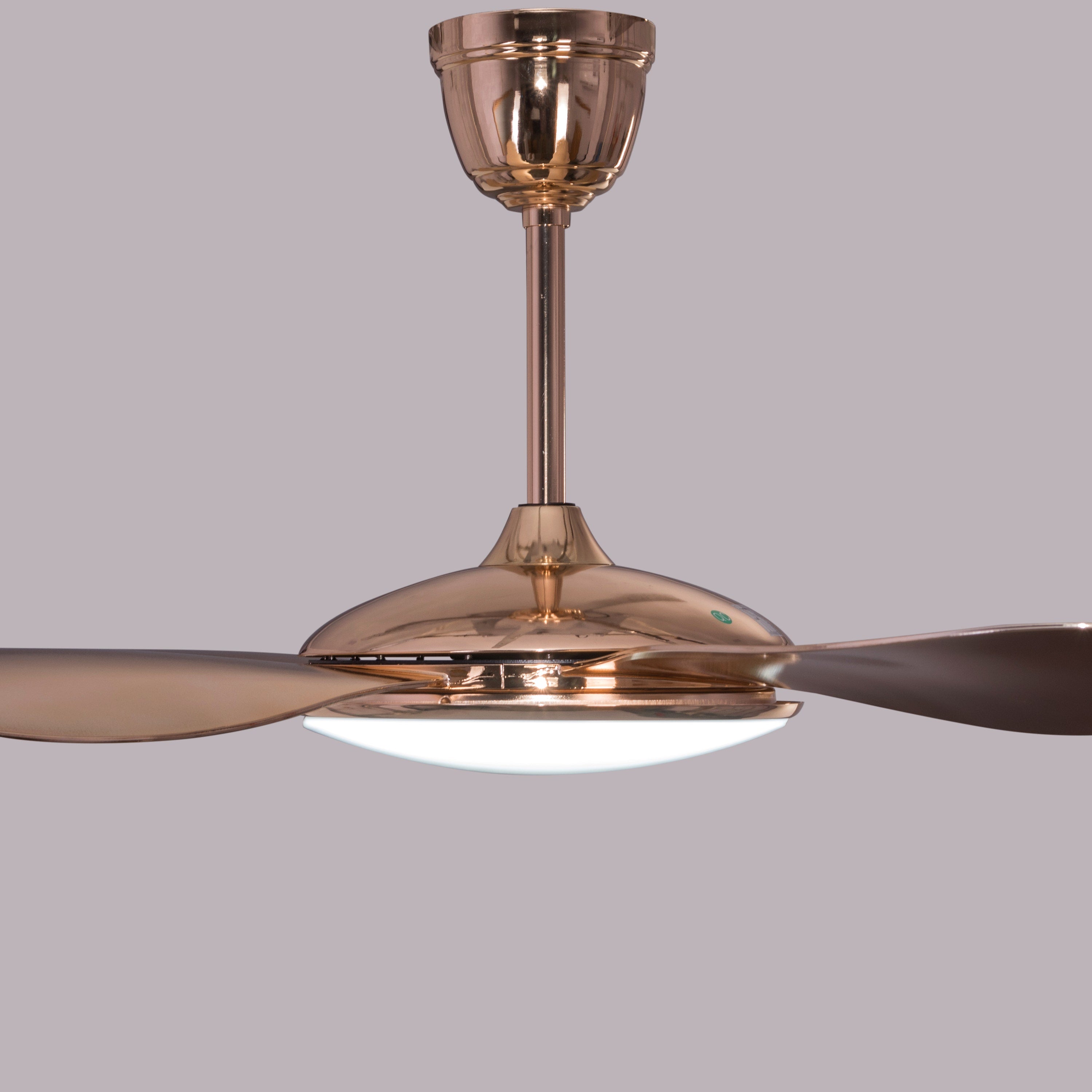 Thing For Bling (127 cm Span, Gold Plated Metal Body, Gold Plated ABS Blades) Dimmable LED With Remote Control Ceiling Fan