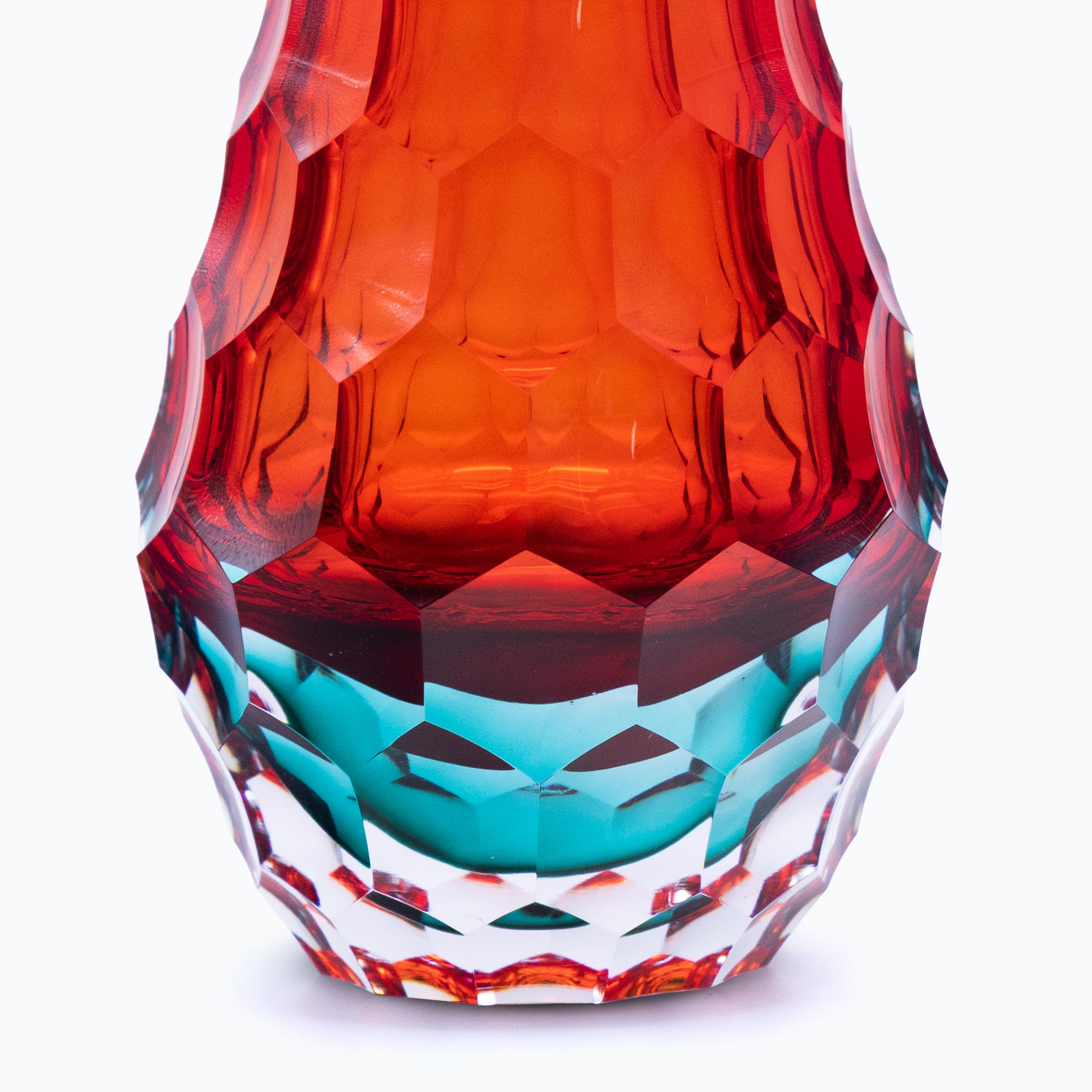 The Prism Forge (Red) Glass Vase