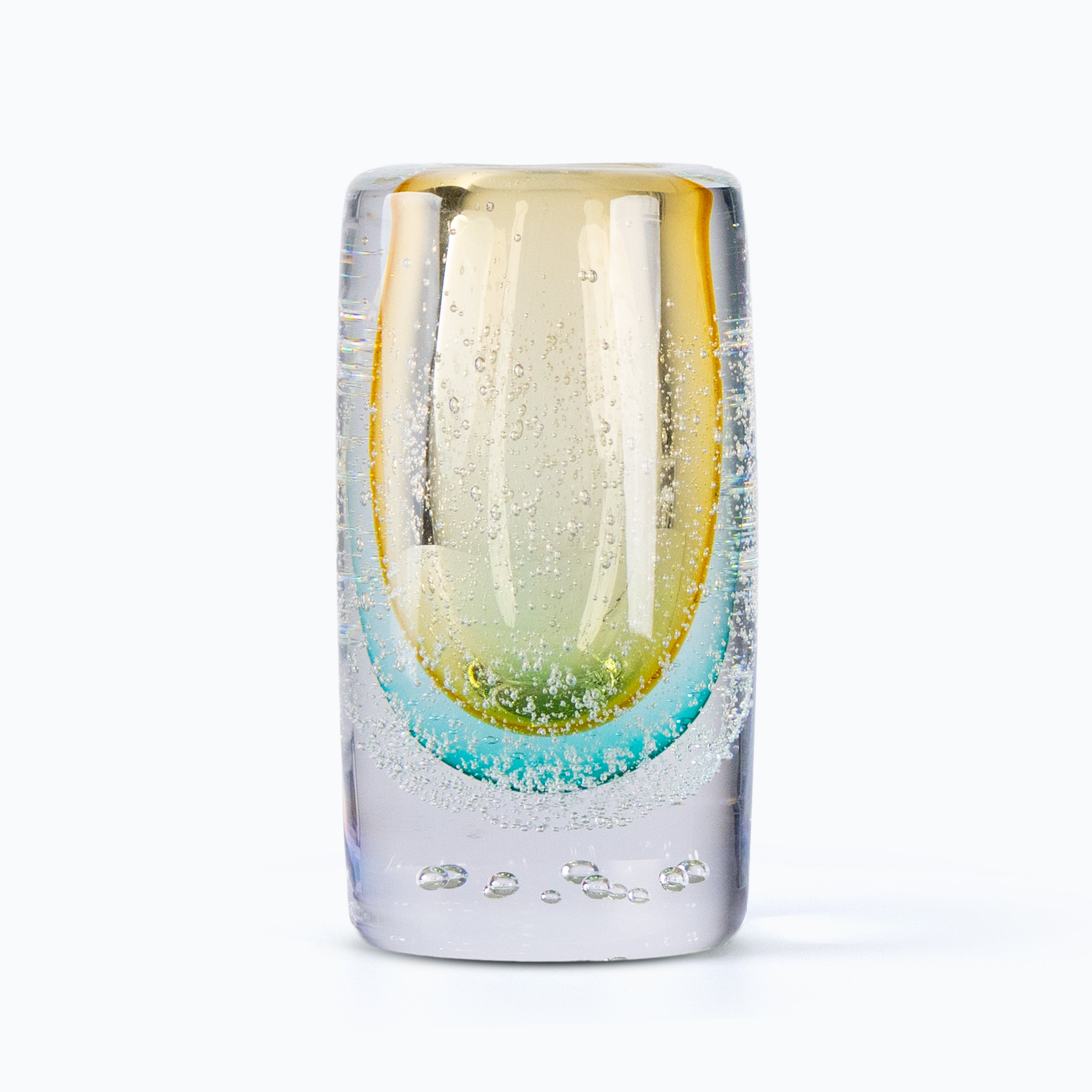 Caspian Ember Glass Vase