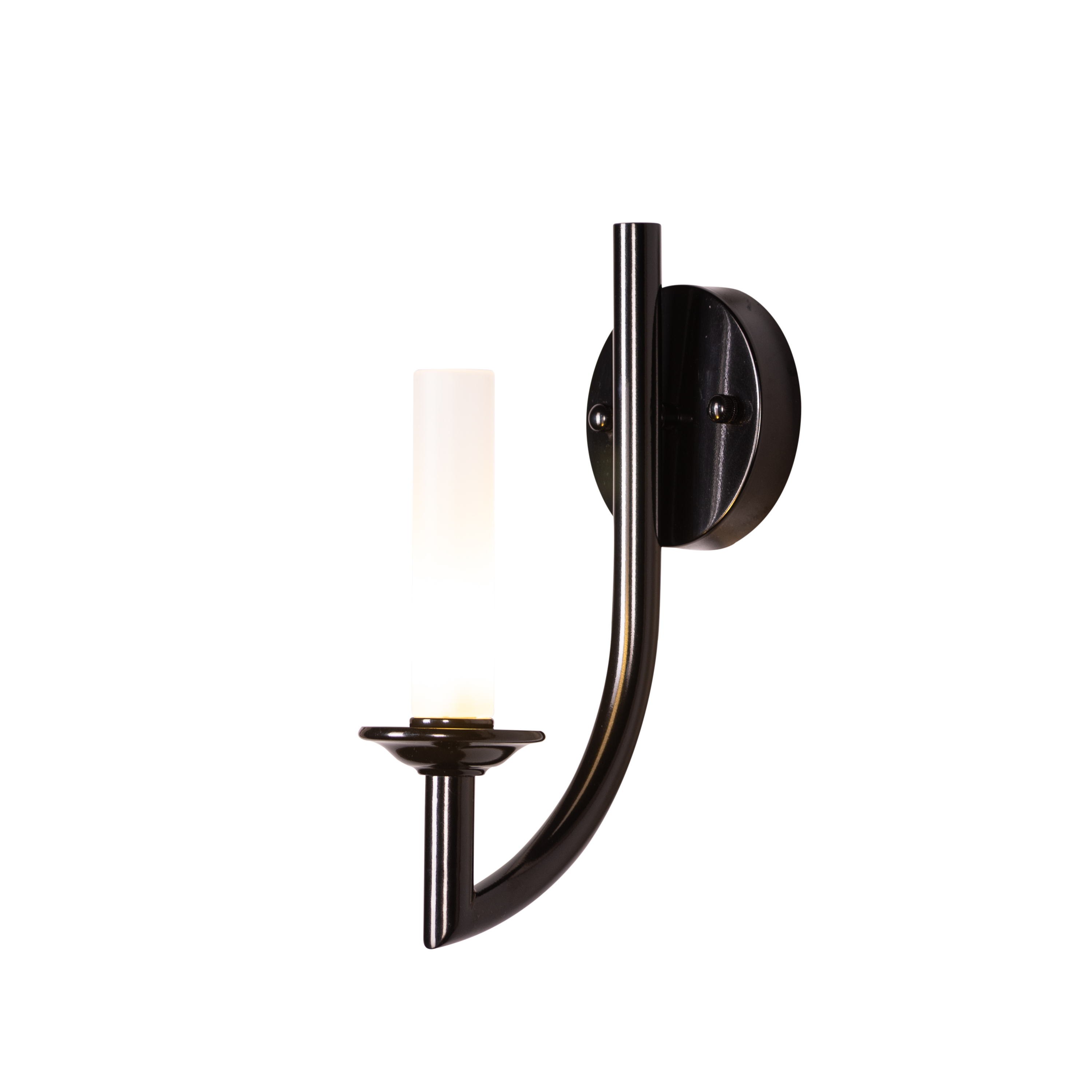 Forma (Black, White) Frosted Glass Wall Light