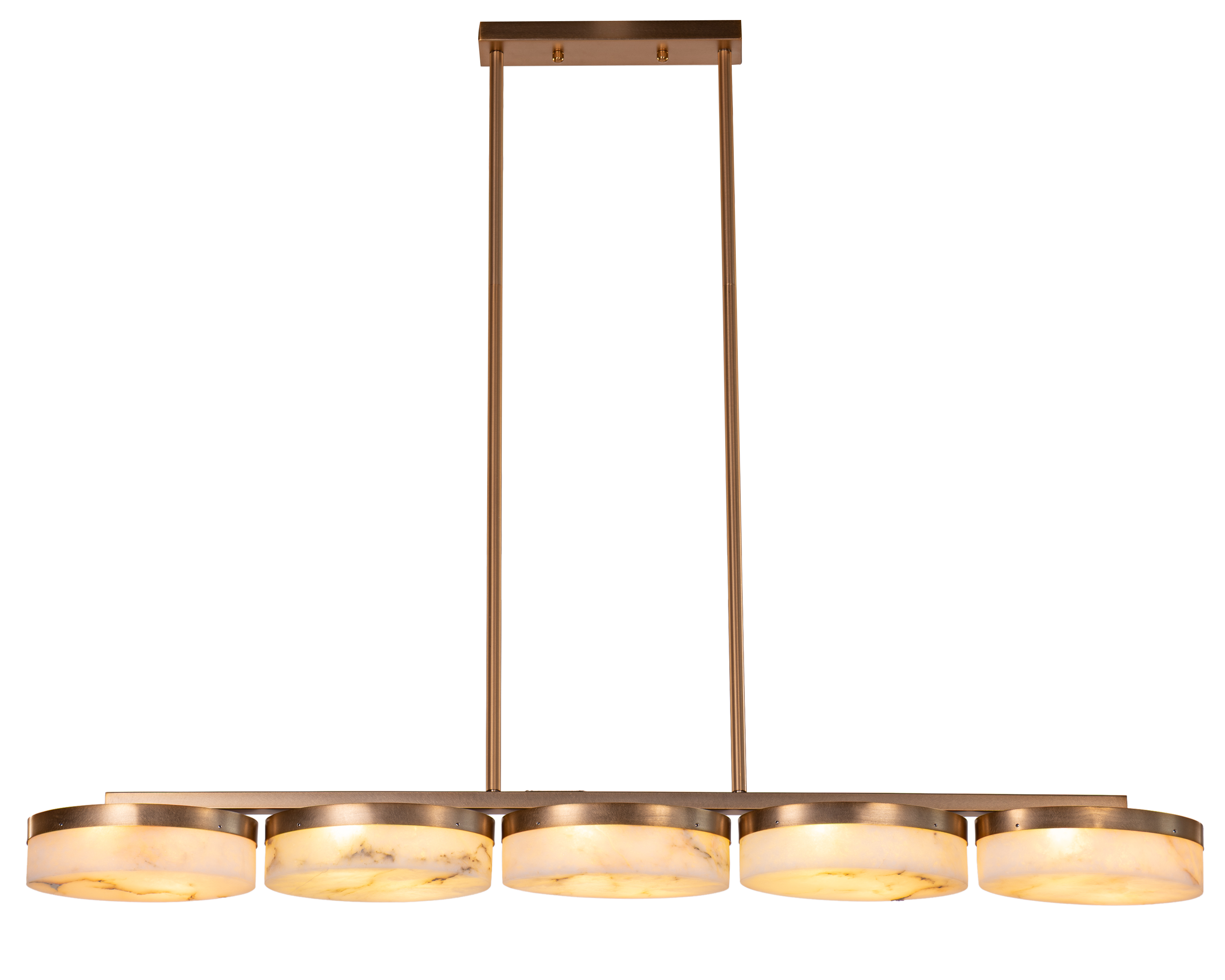 Maureen (Gold) Alabaster Chandelier