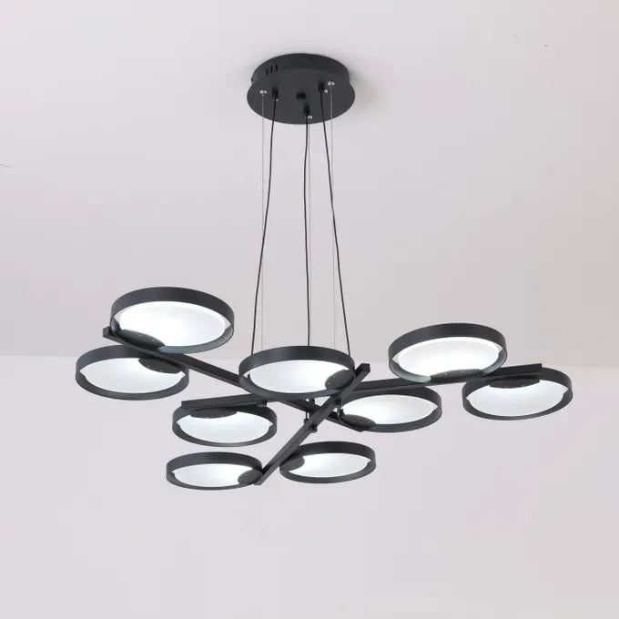 Midnight Orbital (Black) Chandelier