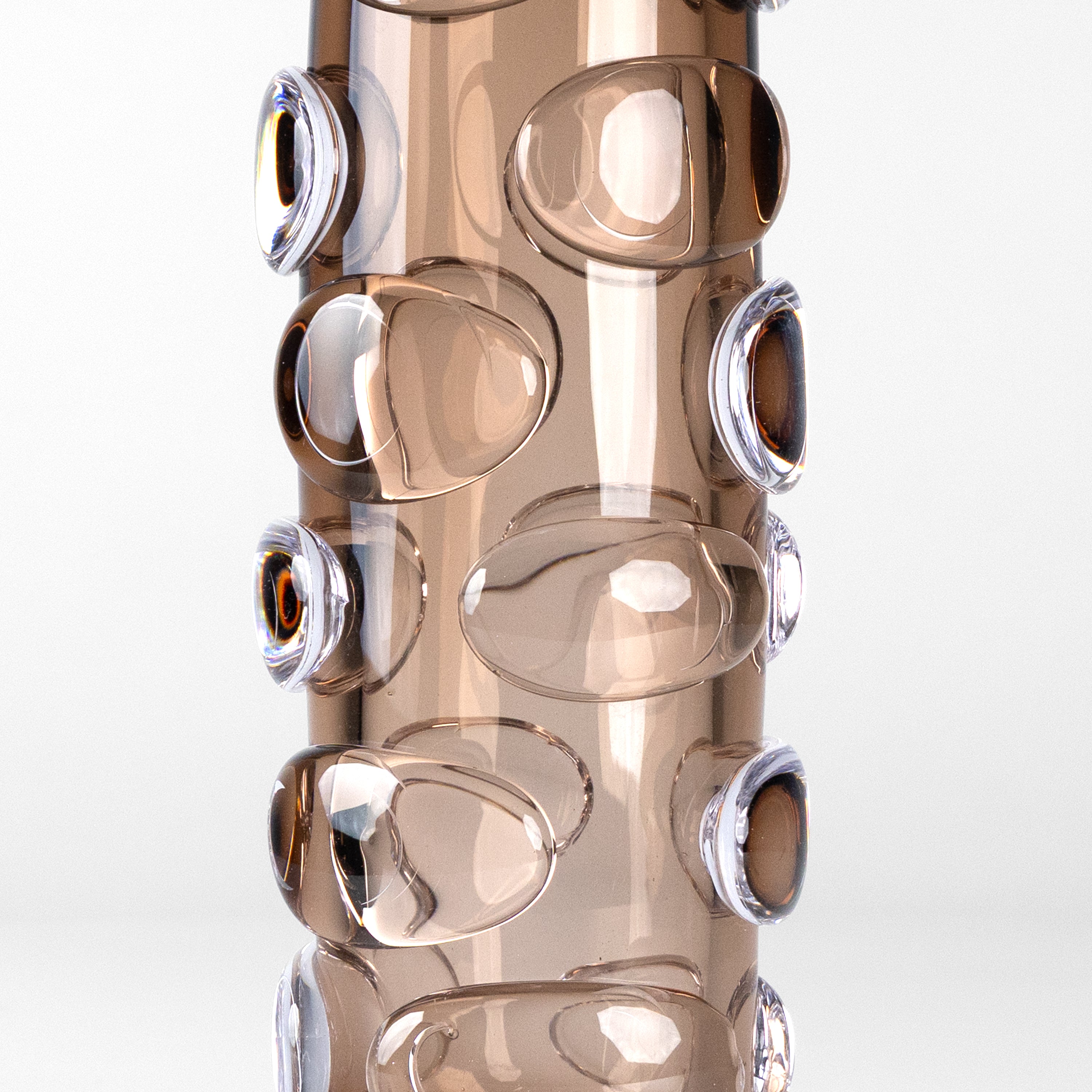 Fossilized Bubbles (Large,Brown) Glass Vase