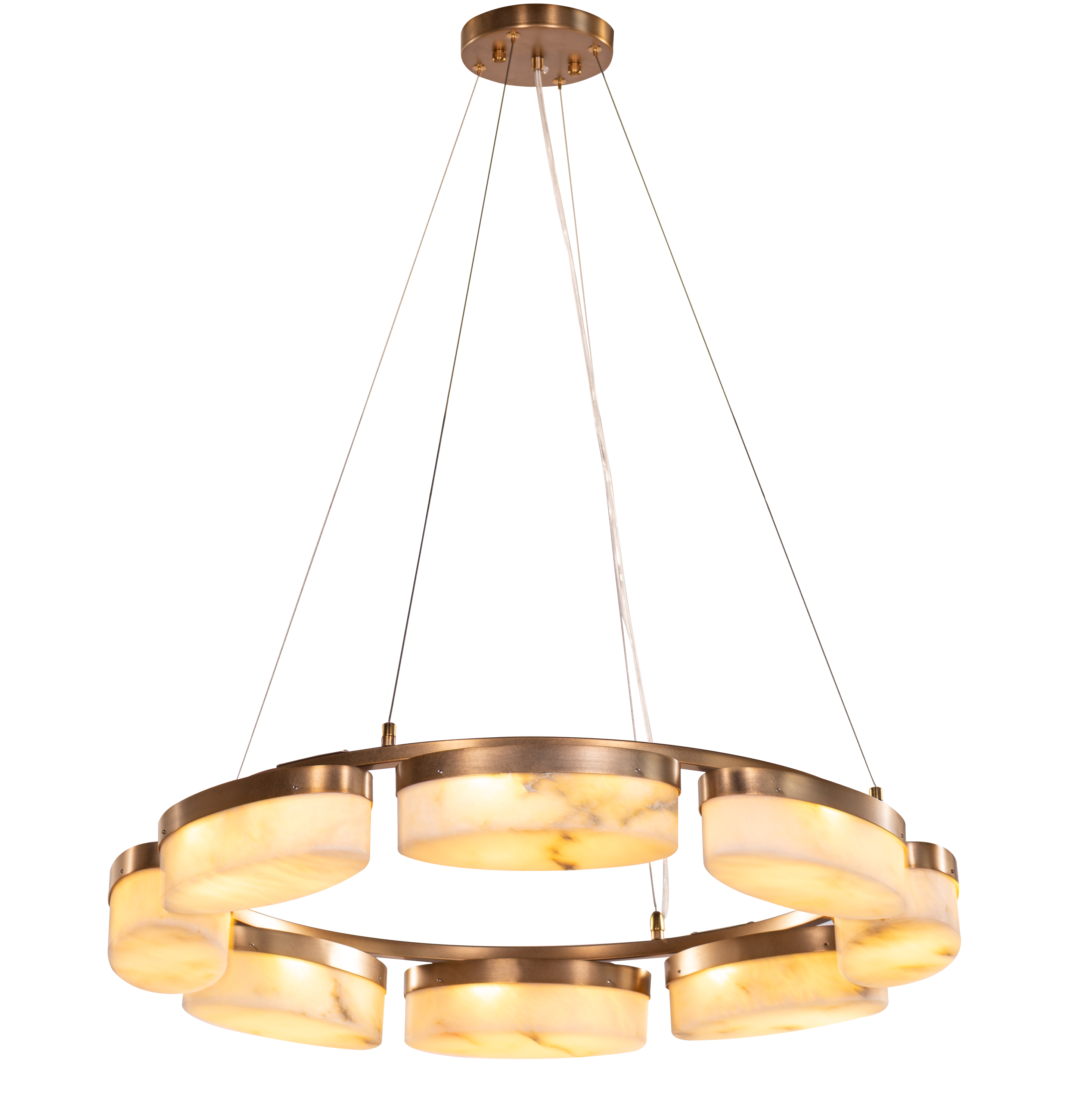 Cherish The Day (Gold) Alabaster Chandelier