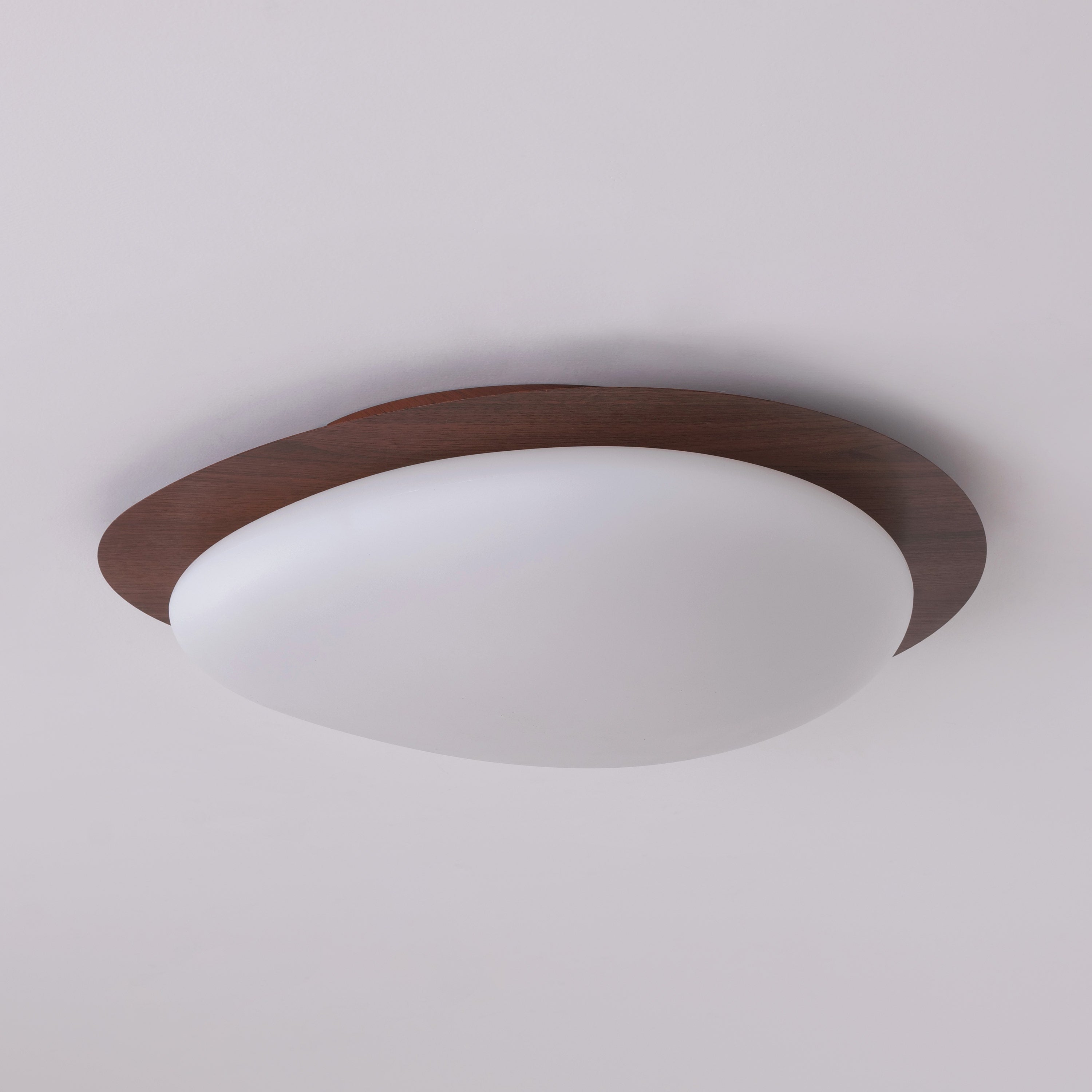Saturn Skies (White/Wood) Ceiling Light
