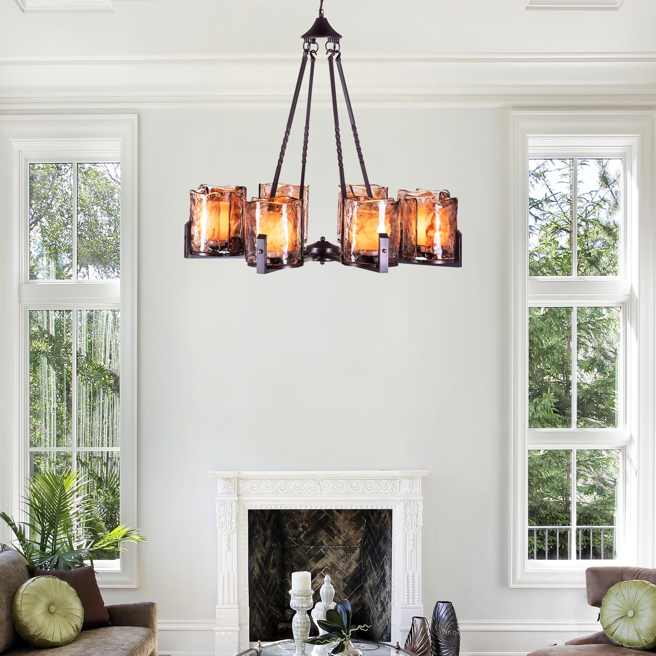 Unrequited Love (Medium, Black, 8 Hurricane) Chandelier