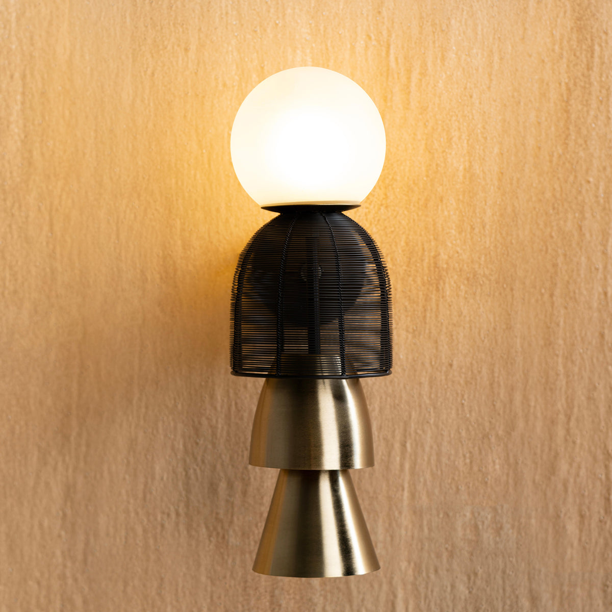 The Art Of Stillness Wall Light Handmade By Yaahvi