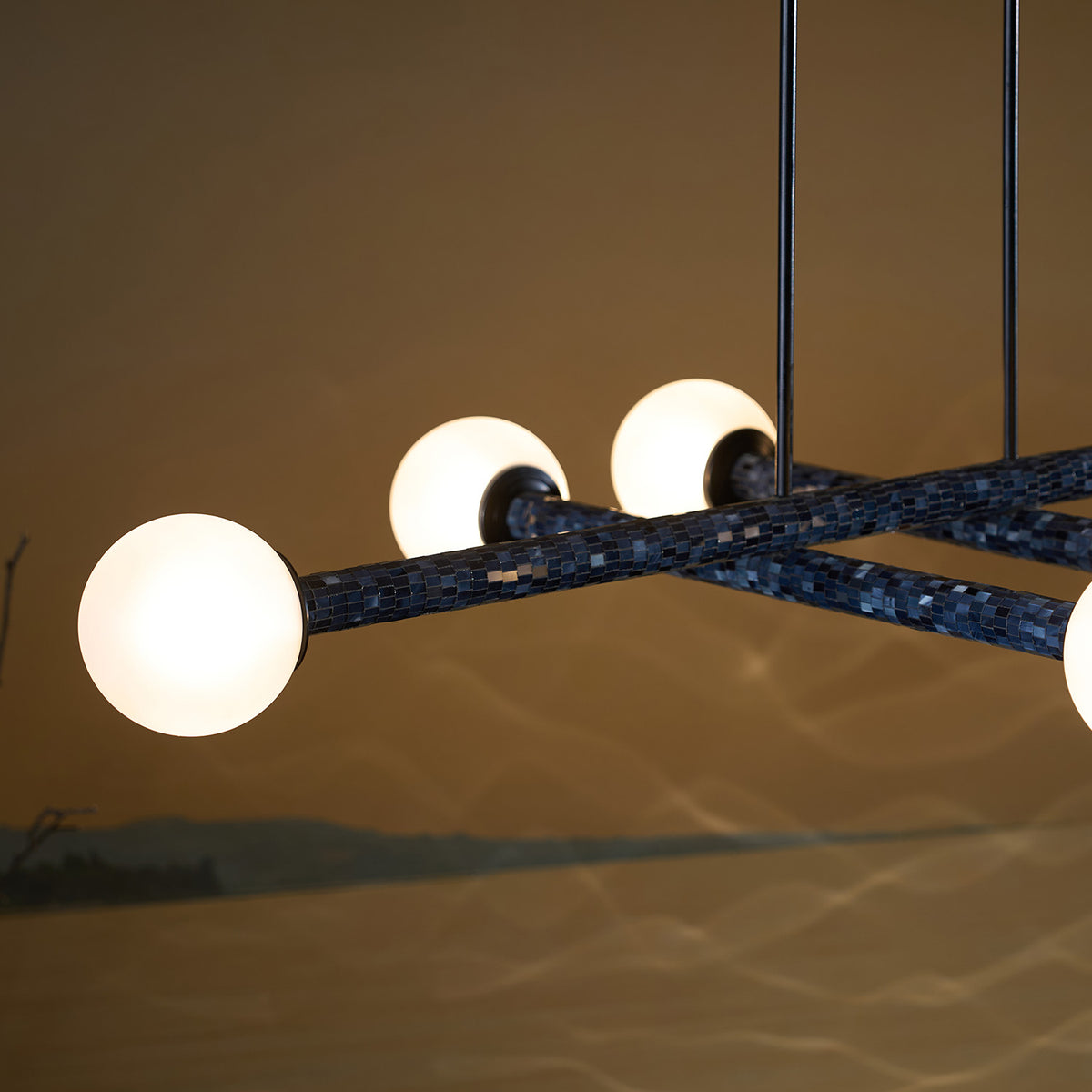 Monochrome Muse Chandelier Handmade By Yaahvi