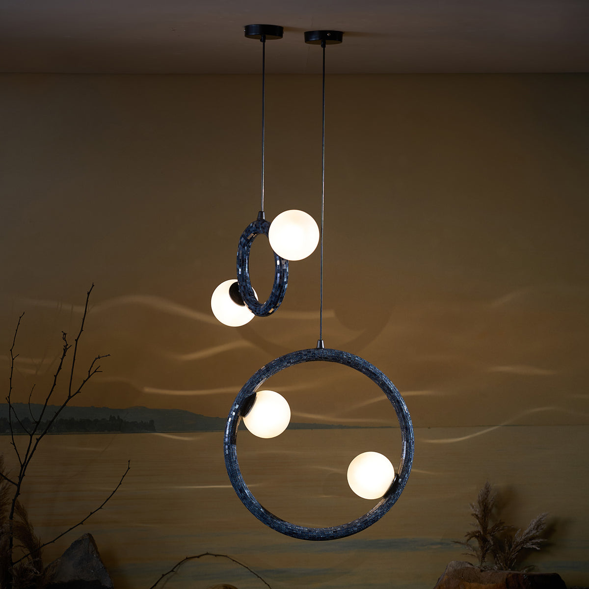 Contours Of Light Pendant Light Handmade By Yaahvi
