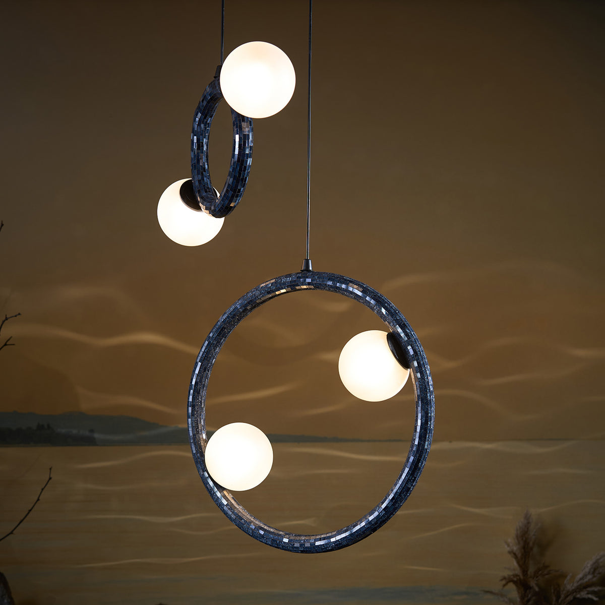Contours Of Light Pendant Light Handmade By Yaahvi