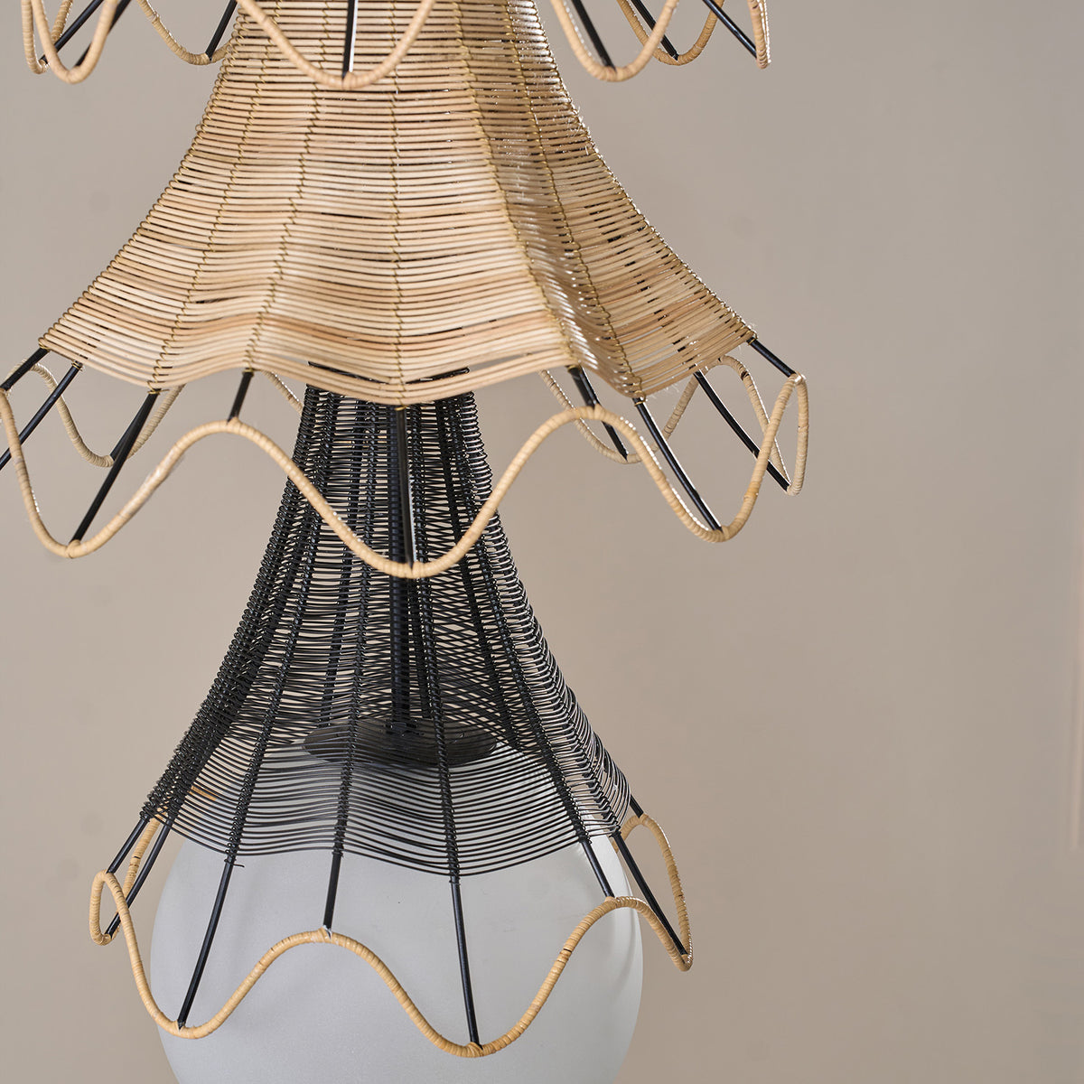 Noir Elara Pendant Light Handmade By Yaahvi