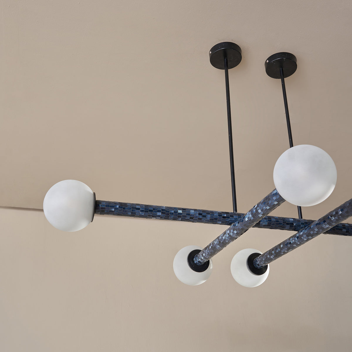 Monochrome Muse Chandelier Handmade By Yaahvi