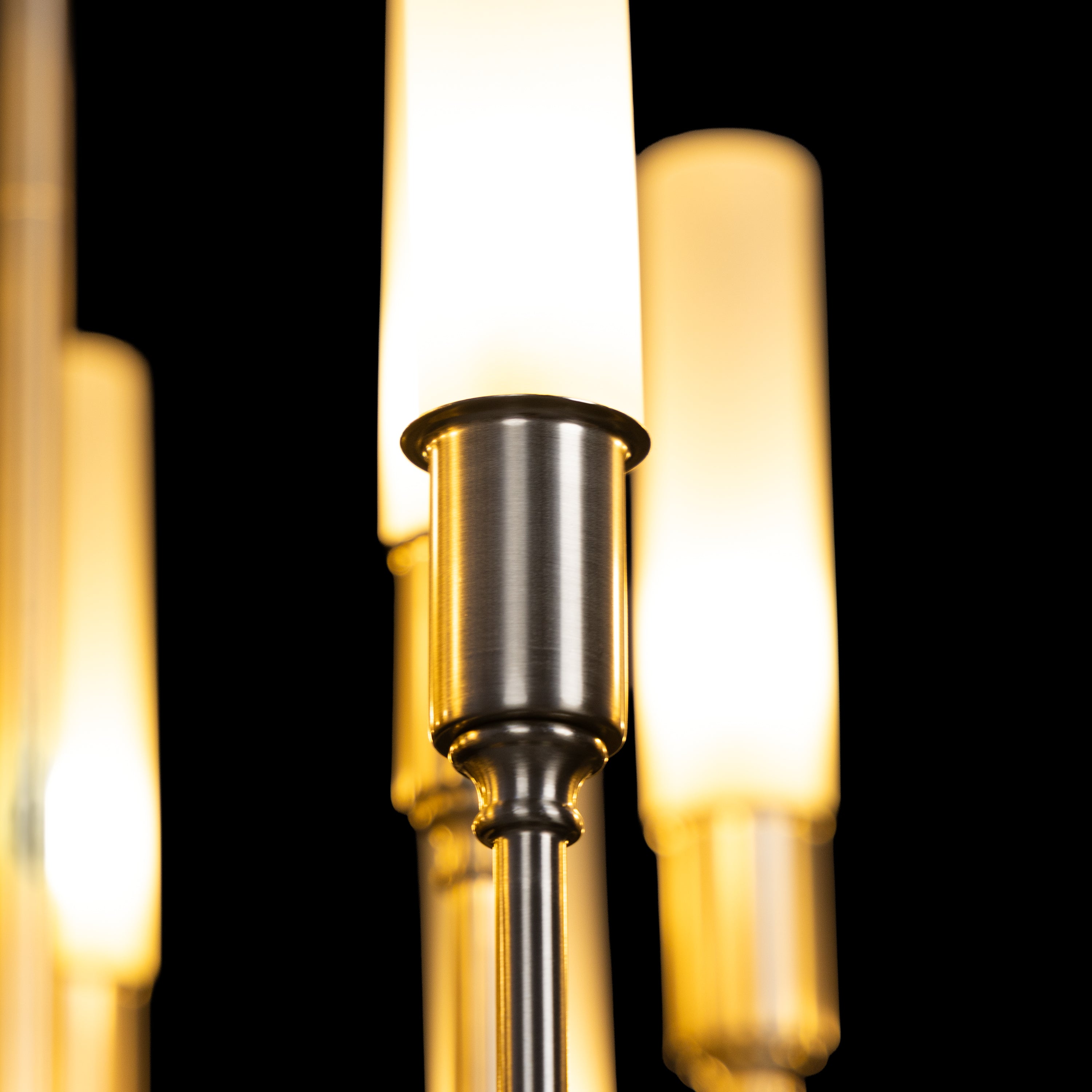 Cavendish (Round, S.S Finish) Frosted Glass Chandelier