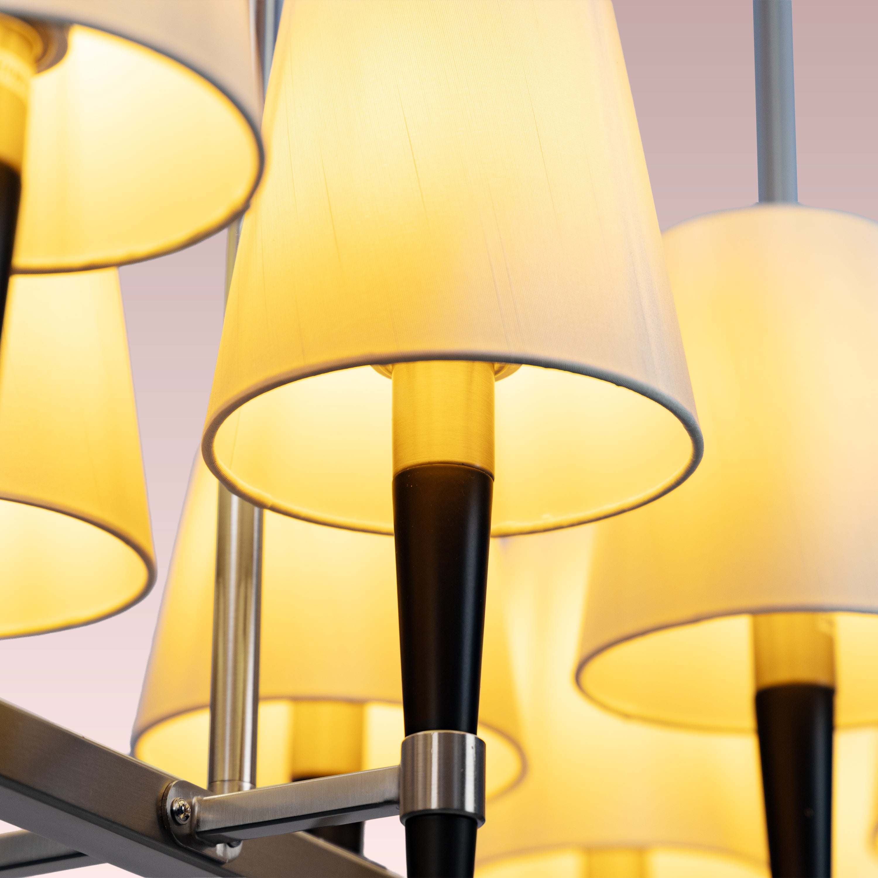 See The Unseen (S.S Finish, black) Fabric Chandelier