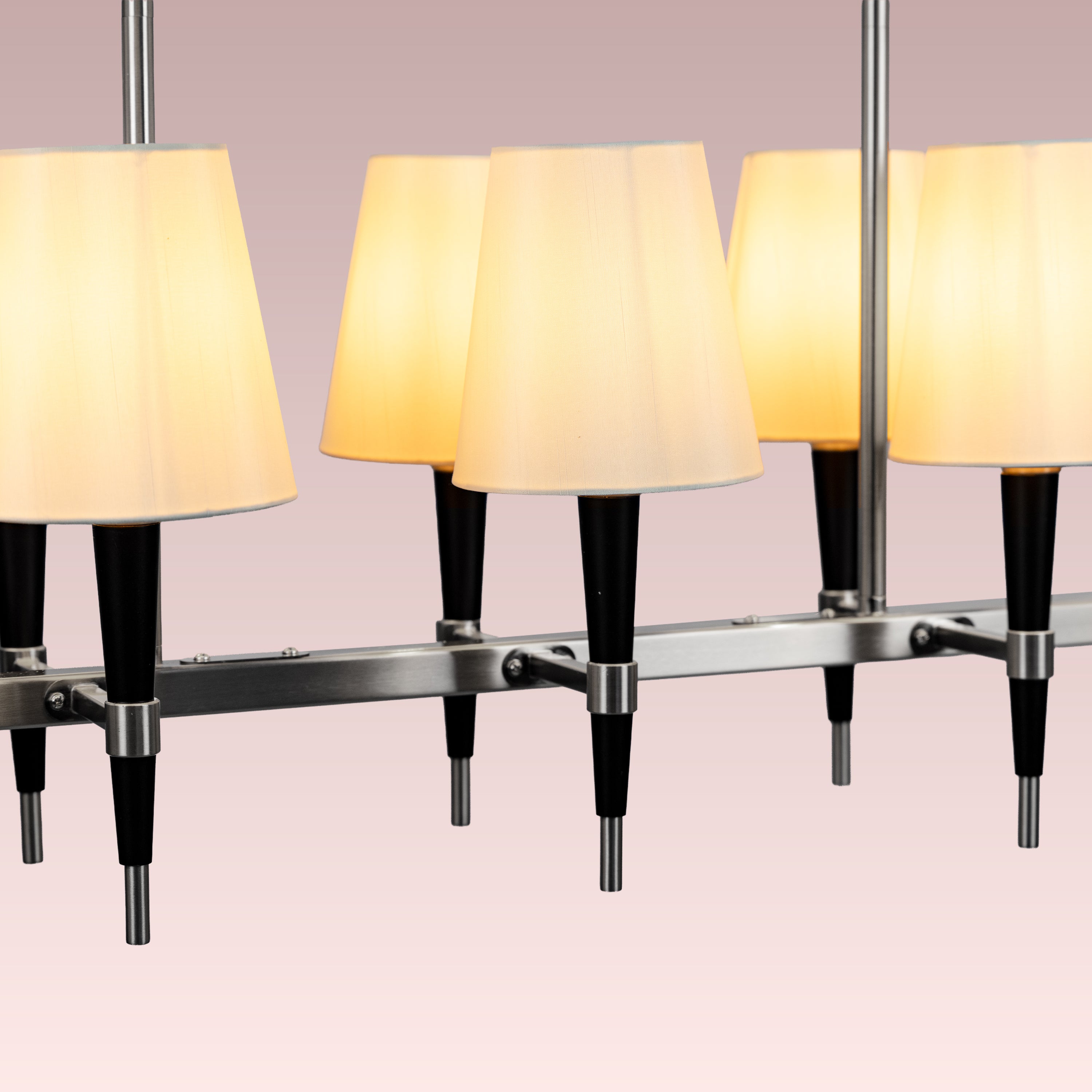 See The Unseen (S.S Finish, black) Fabric Chandelier