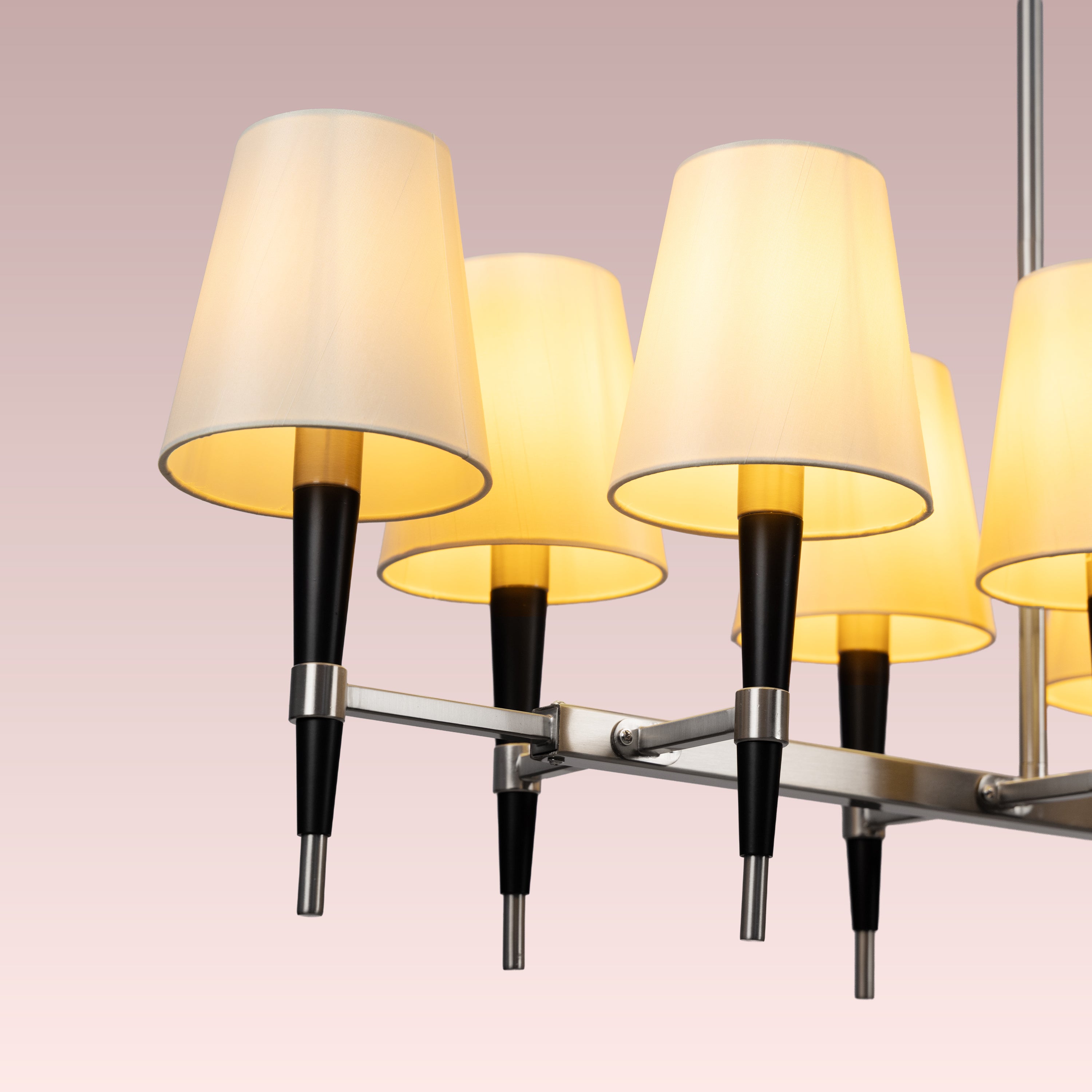See The Unseen (S.S Finish, black) Fabric Chandelier