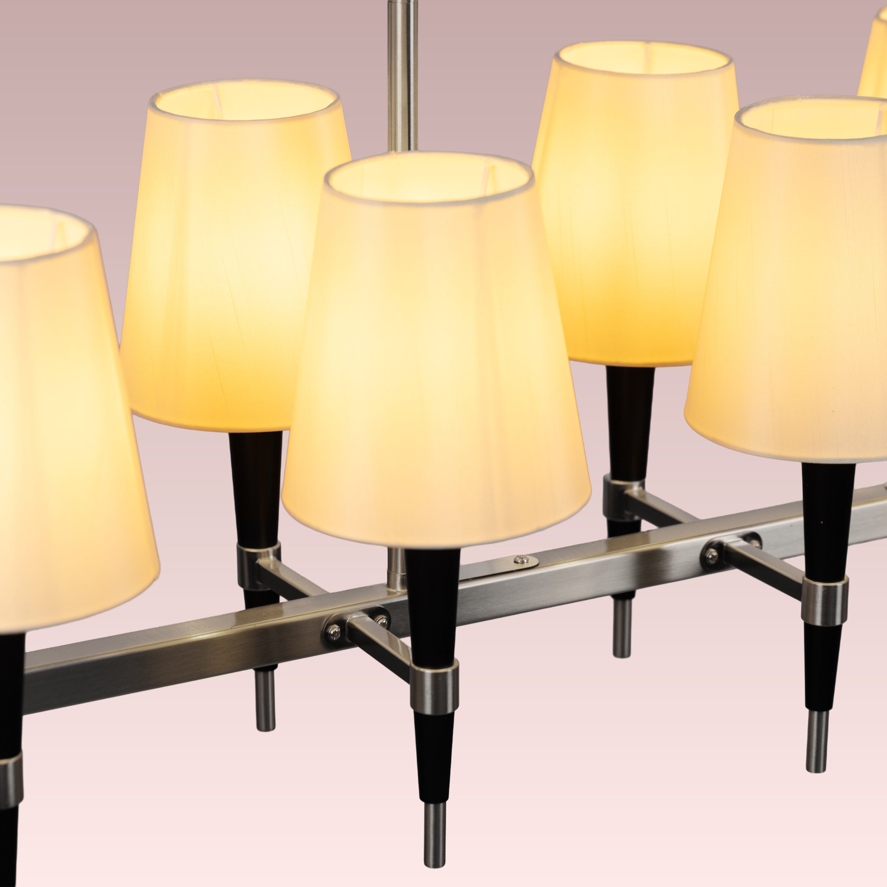 See The Unseen (S.S Finish, black) Fabric Chandelier