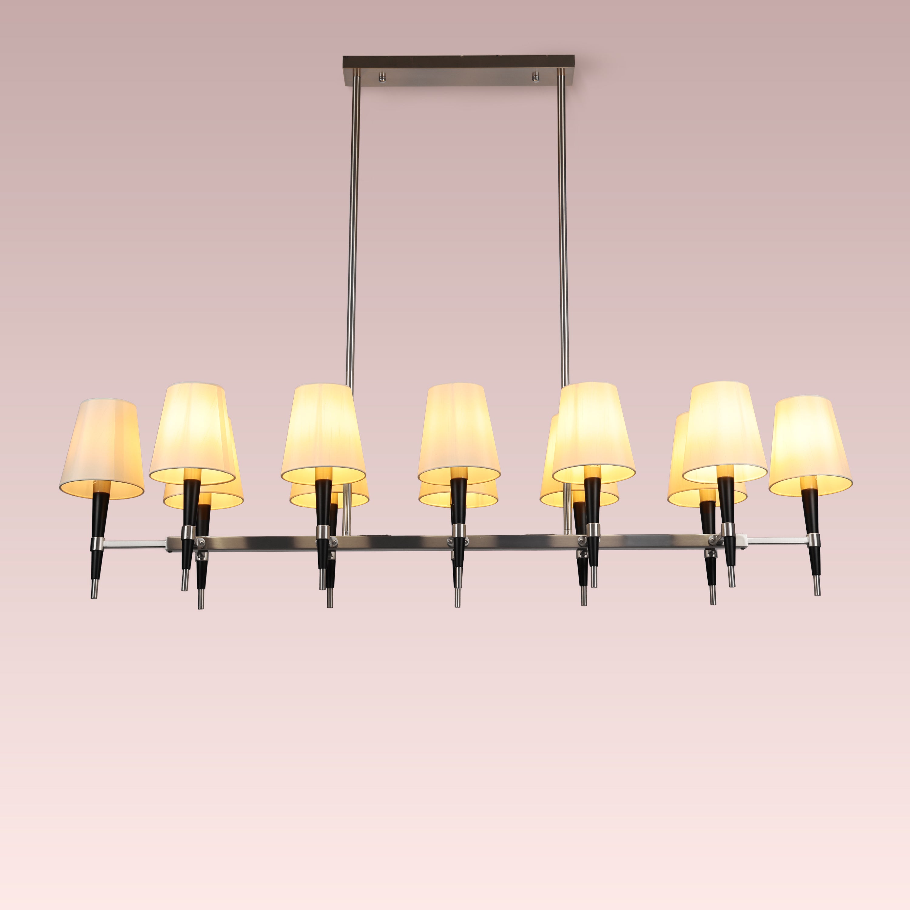 See The Unseen (S.S Finish, black) Fabric Chandelier