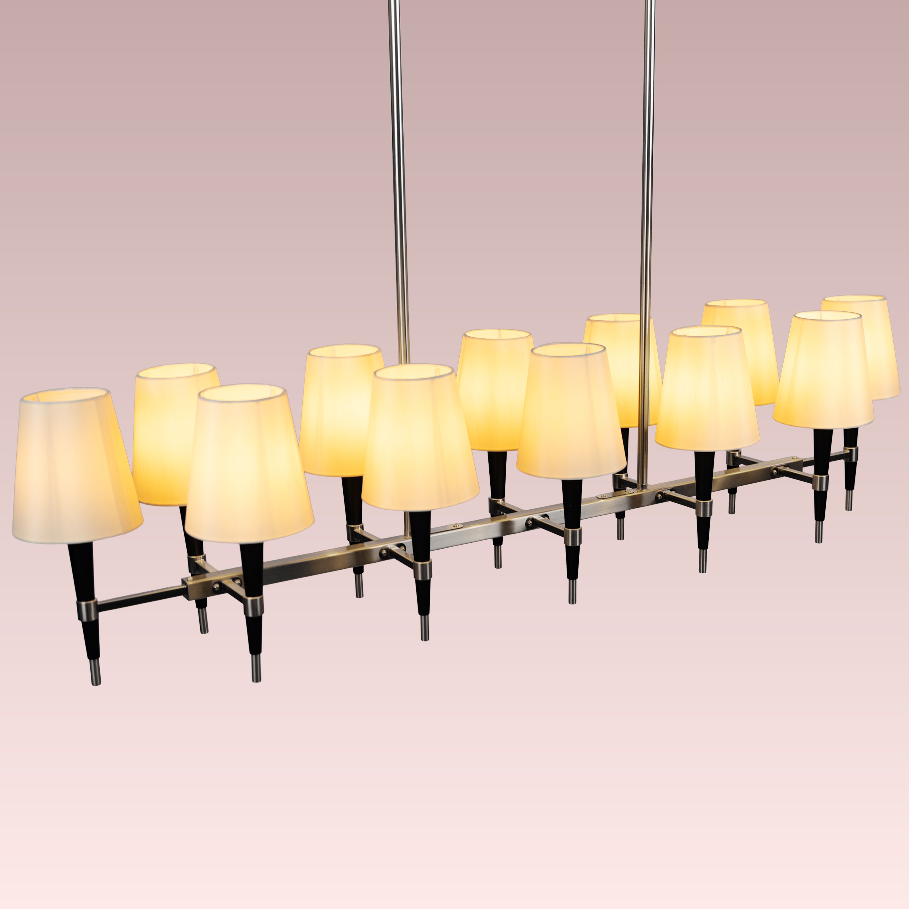 See The Unseen (S.S Finish, black) Fabric Chandelier