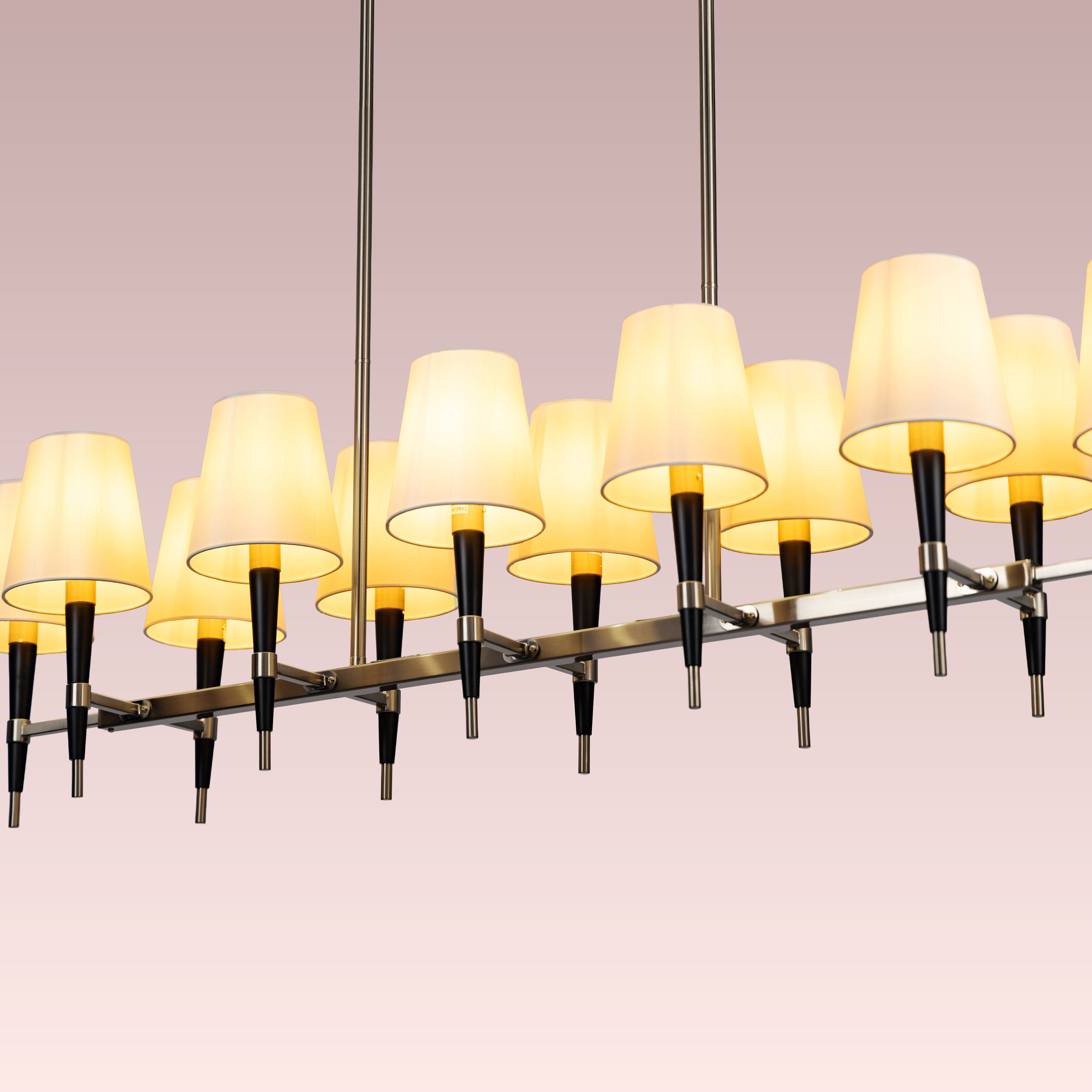 See The Unseen (S.S Finish, black) Fabric Chandelier