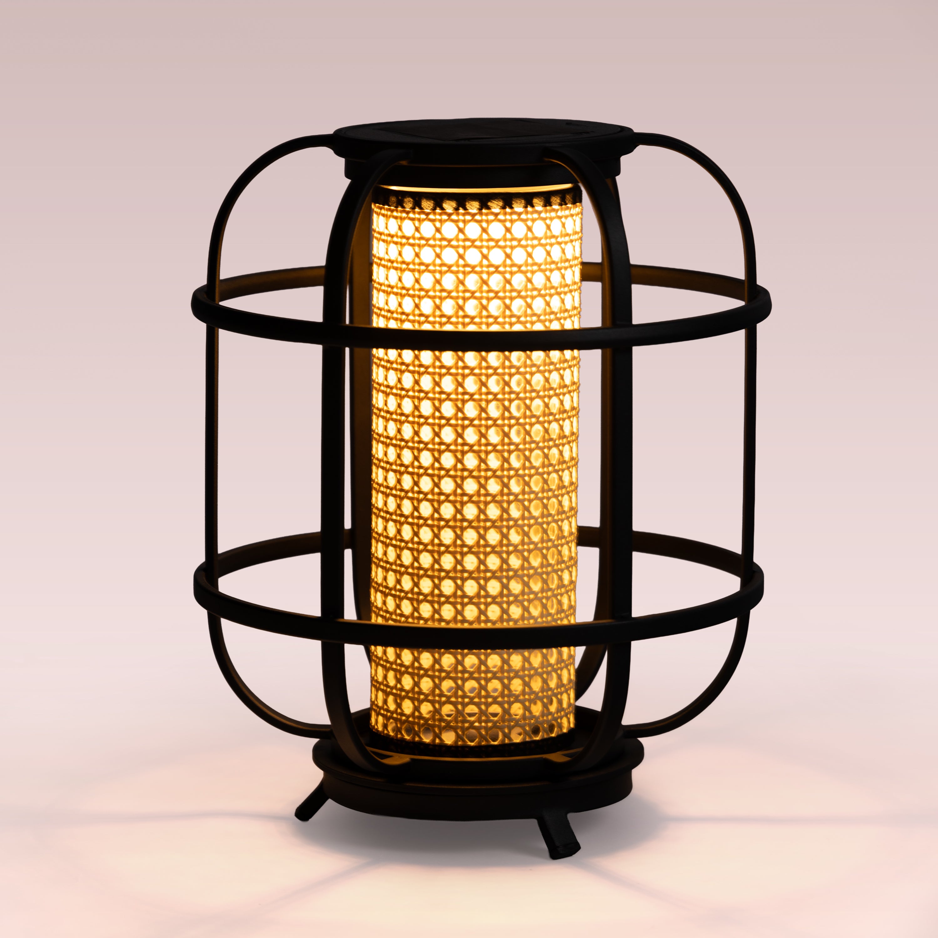 Beacon Tower (Black, Medium, Solar Powered-Rechargeable) Outdoor Floor Lamp