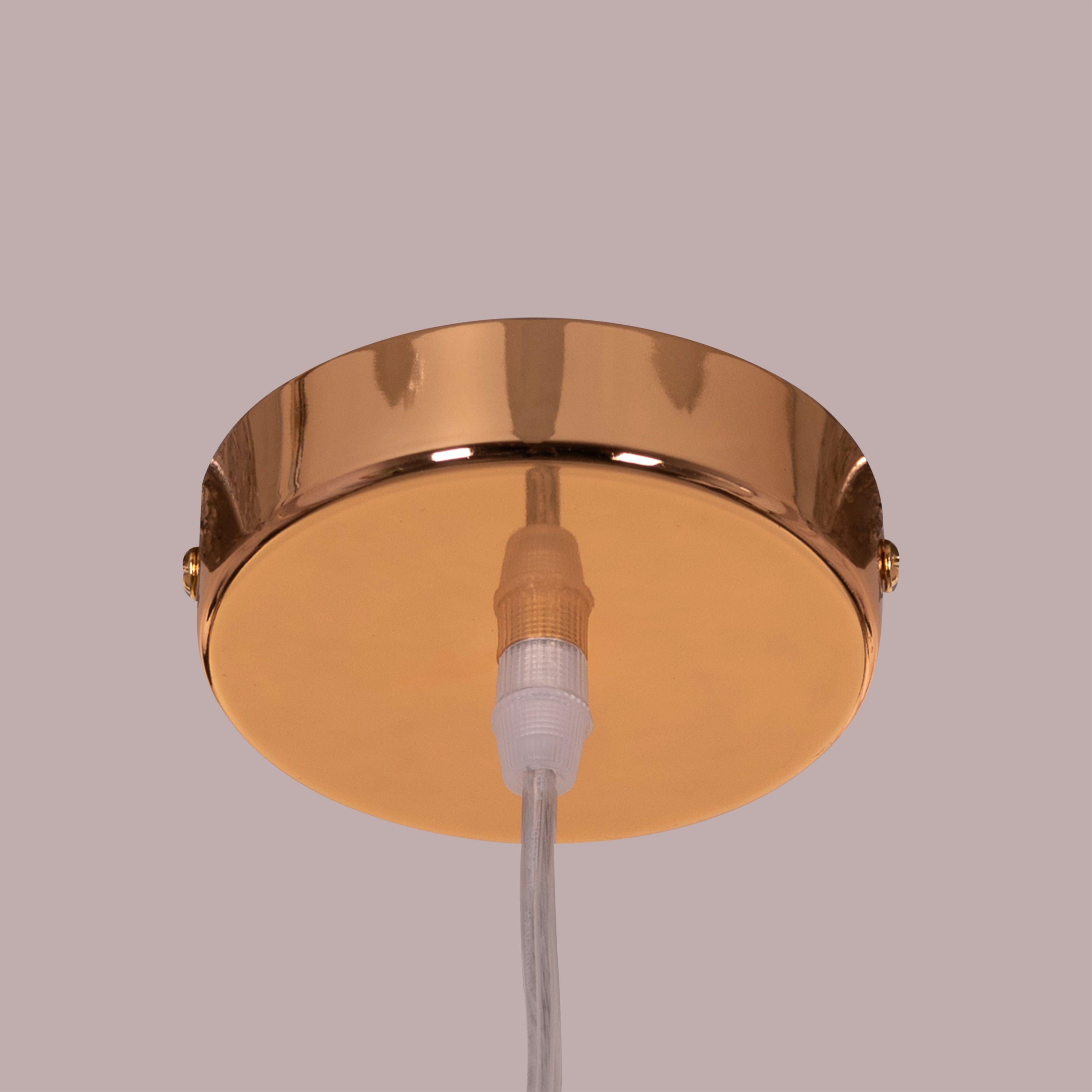 No Words (Amber) Textured Glass Pendant Light