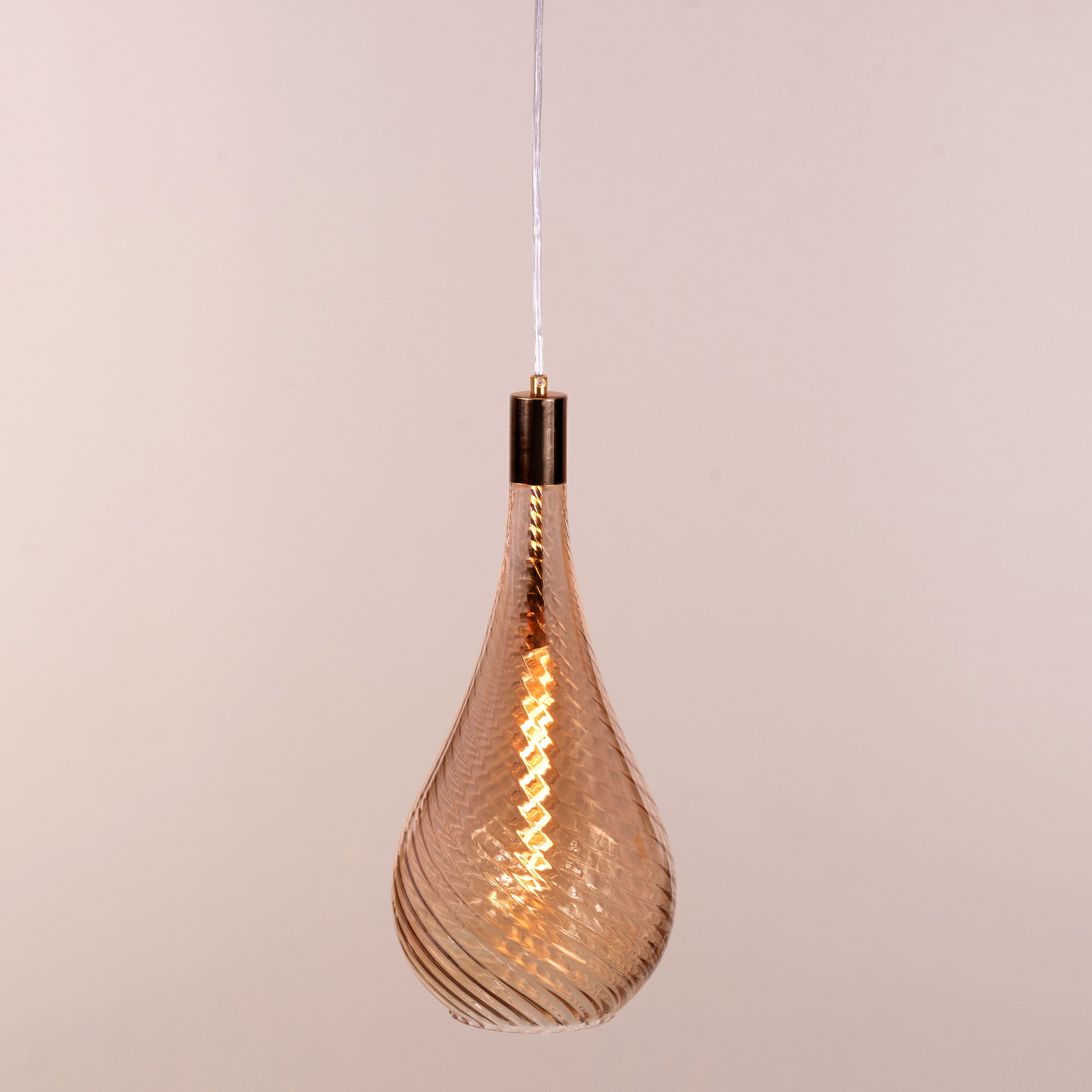 Keep My Love (Amber) Glass Pendant Light