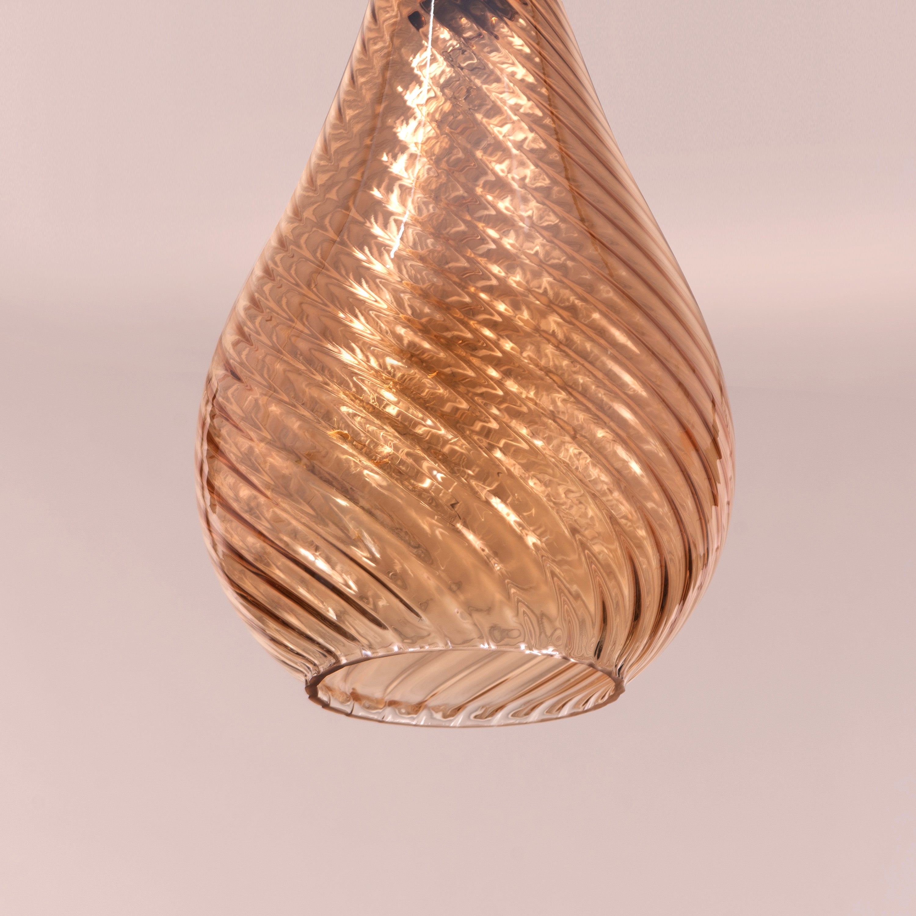 Keep My Love (Amber) Glass Pendant Light