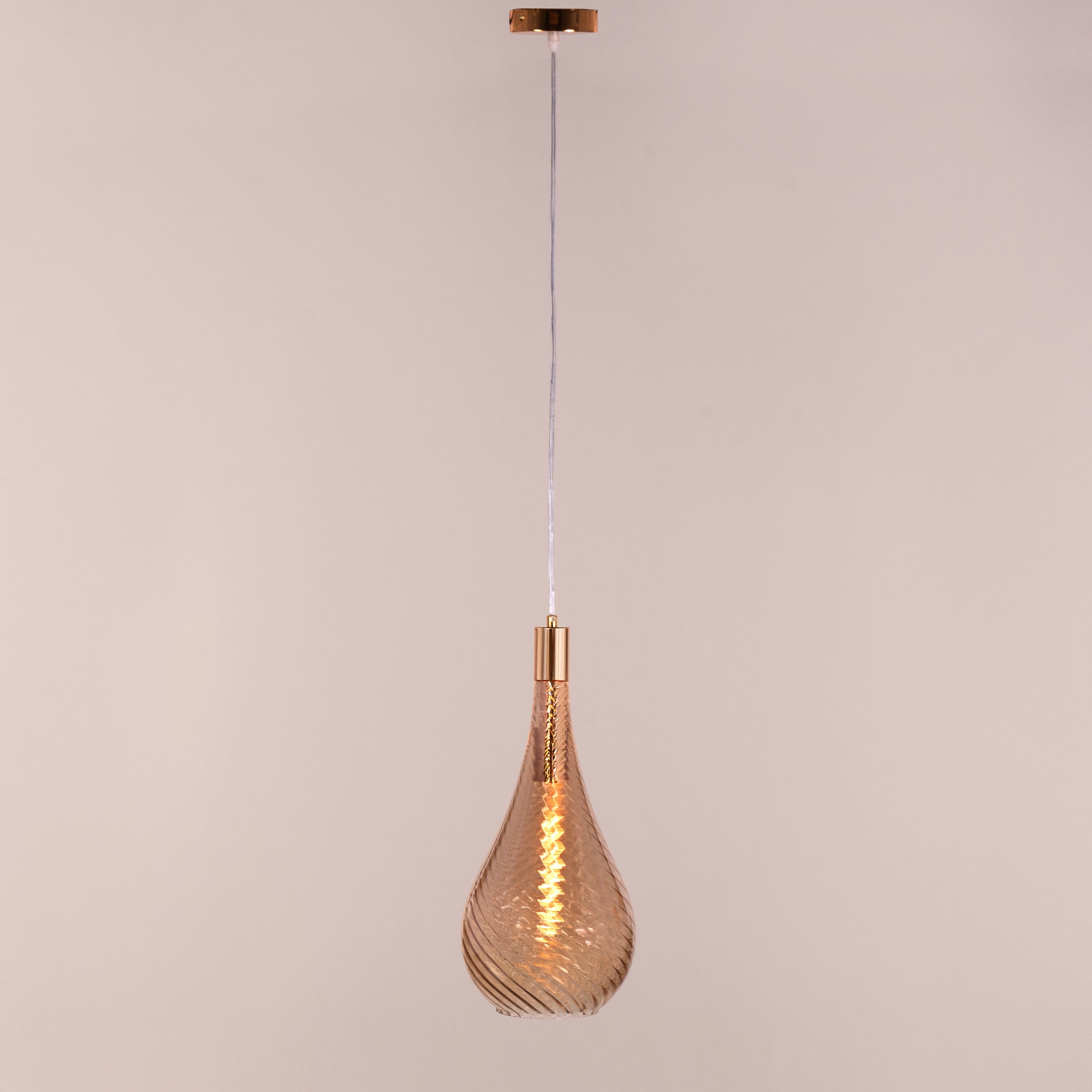 Keep My Love (Amber) Glass Pendant Light