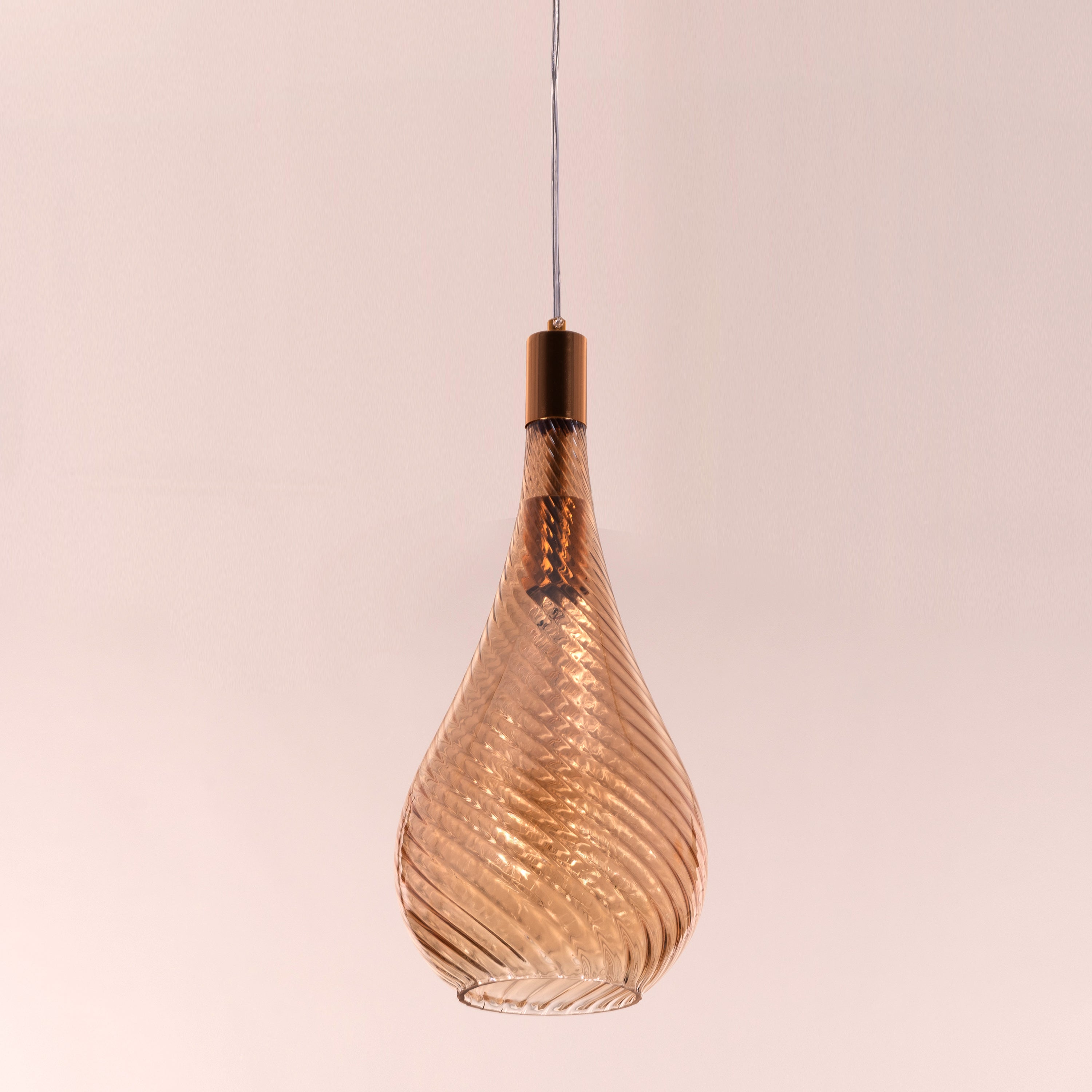 Keep My Love (Amber) Glass Pendant Light