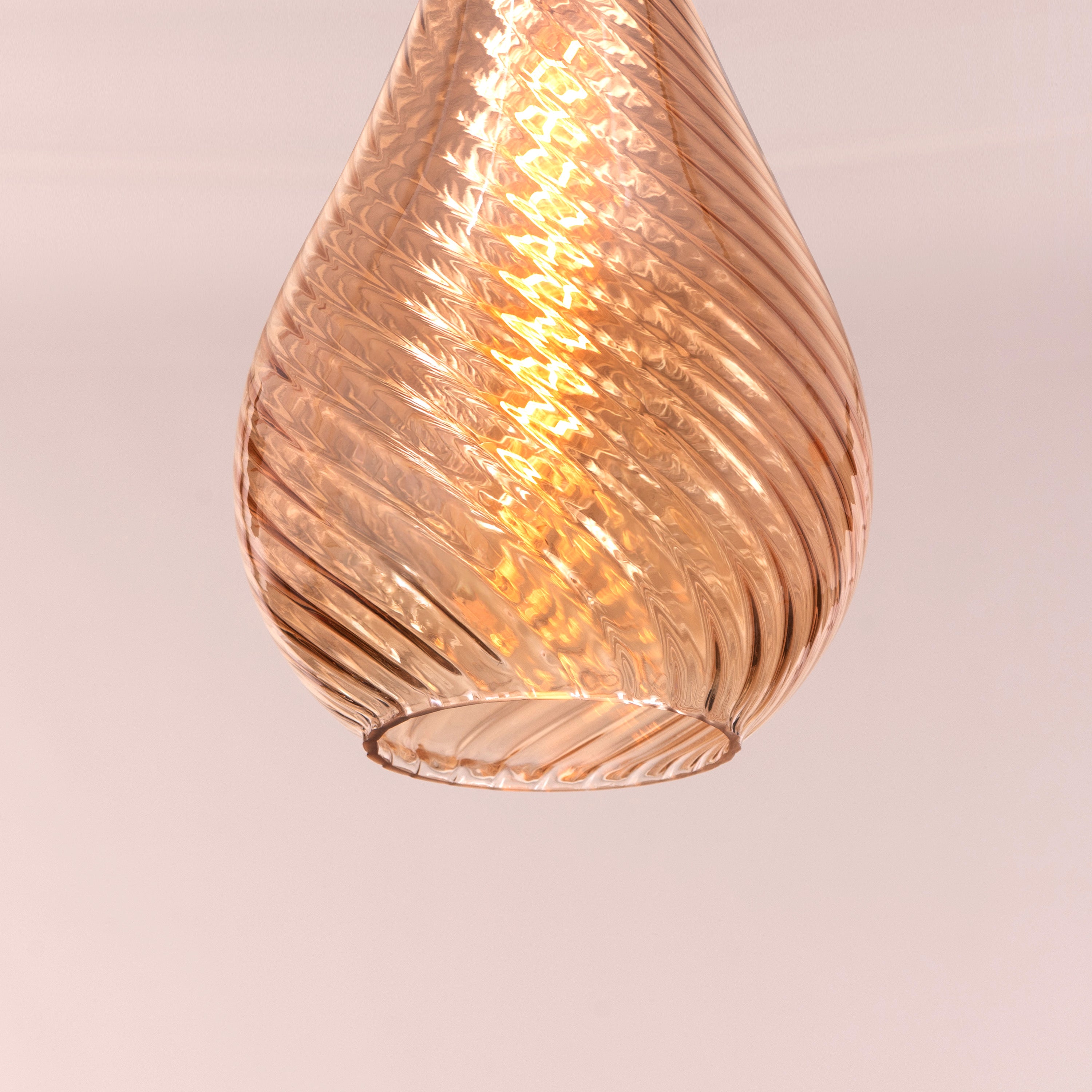 Keep My Love (Amber) Glass Pendant Light