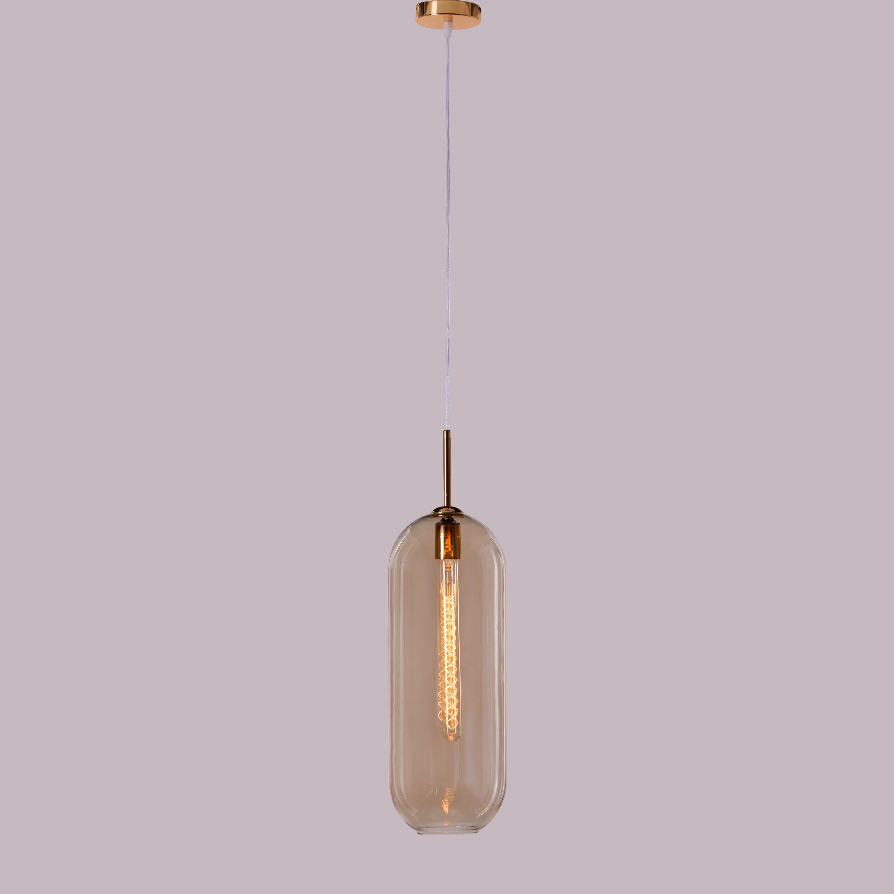 Gold Glamour (Large, Gold) Glass Pendant Light